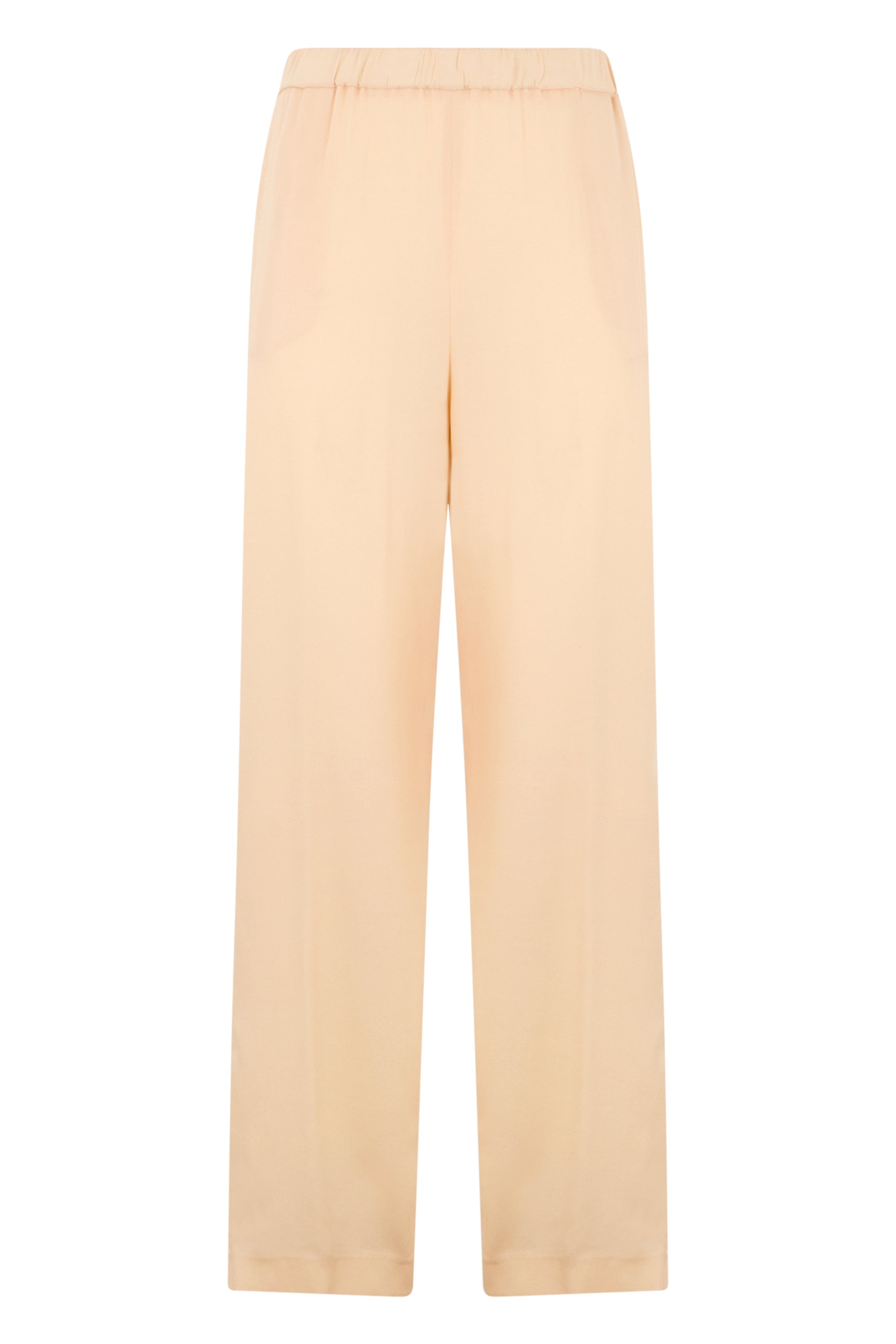 Light Neutral Trousers with Elastic Waist