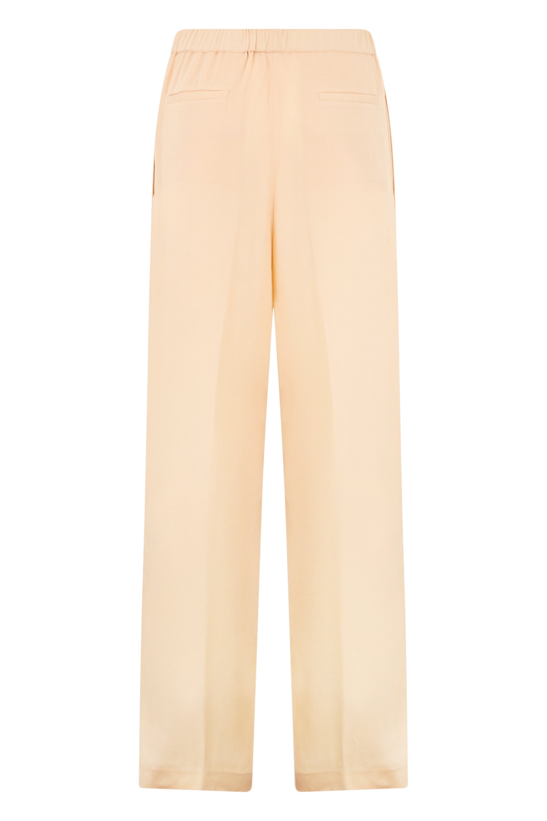 Light Neutral Trousers with Elastic Waist