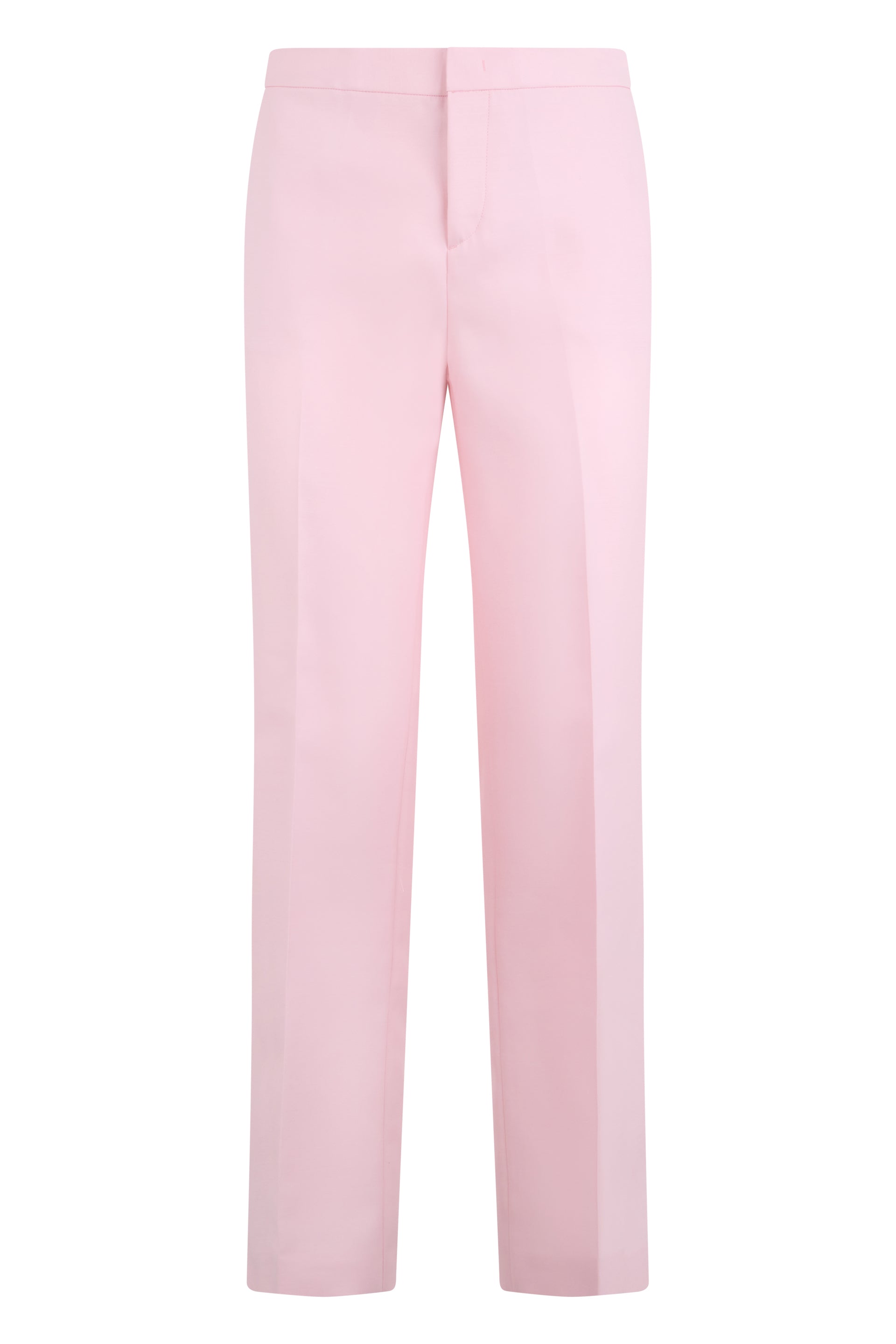 Straight pink elegant and versatile pants