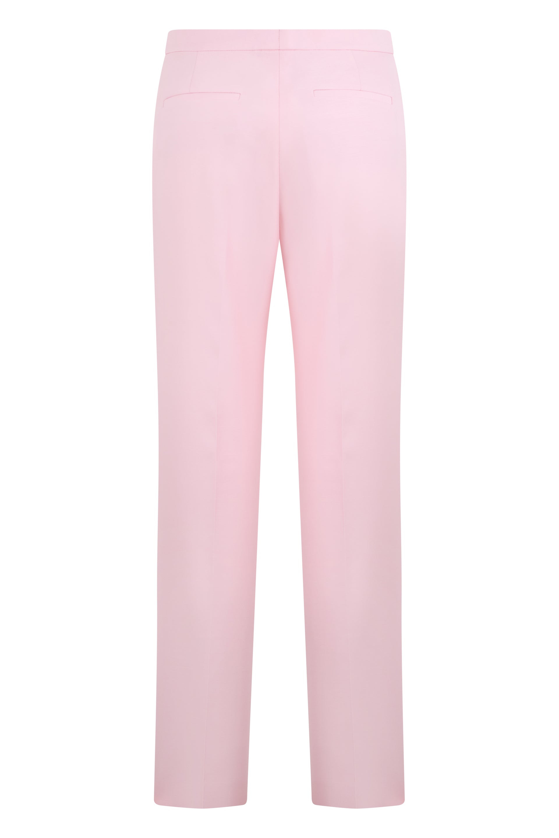 Straight pink elegant and versatile pants