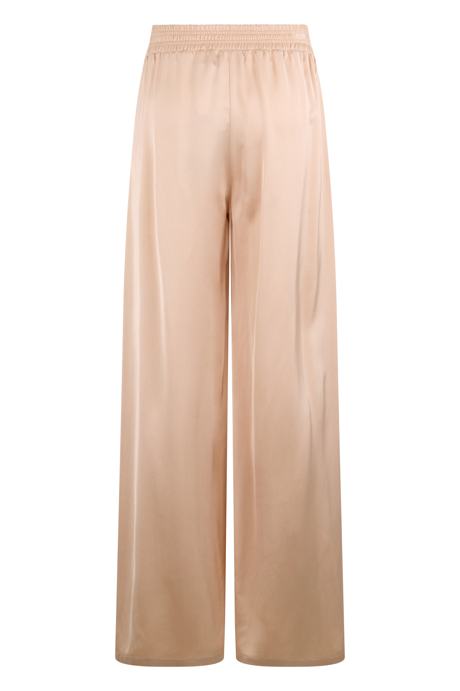 Loose elegant light high-waisted trousers