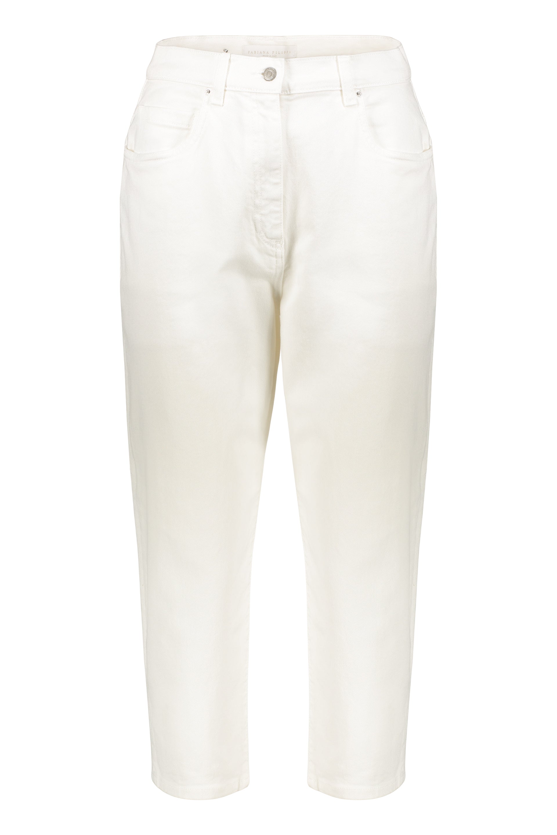 Cotton cropped trousers