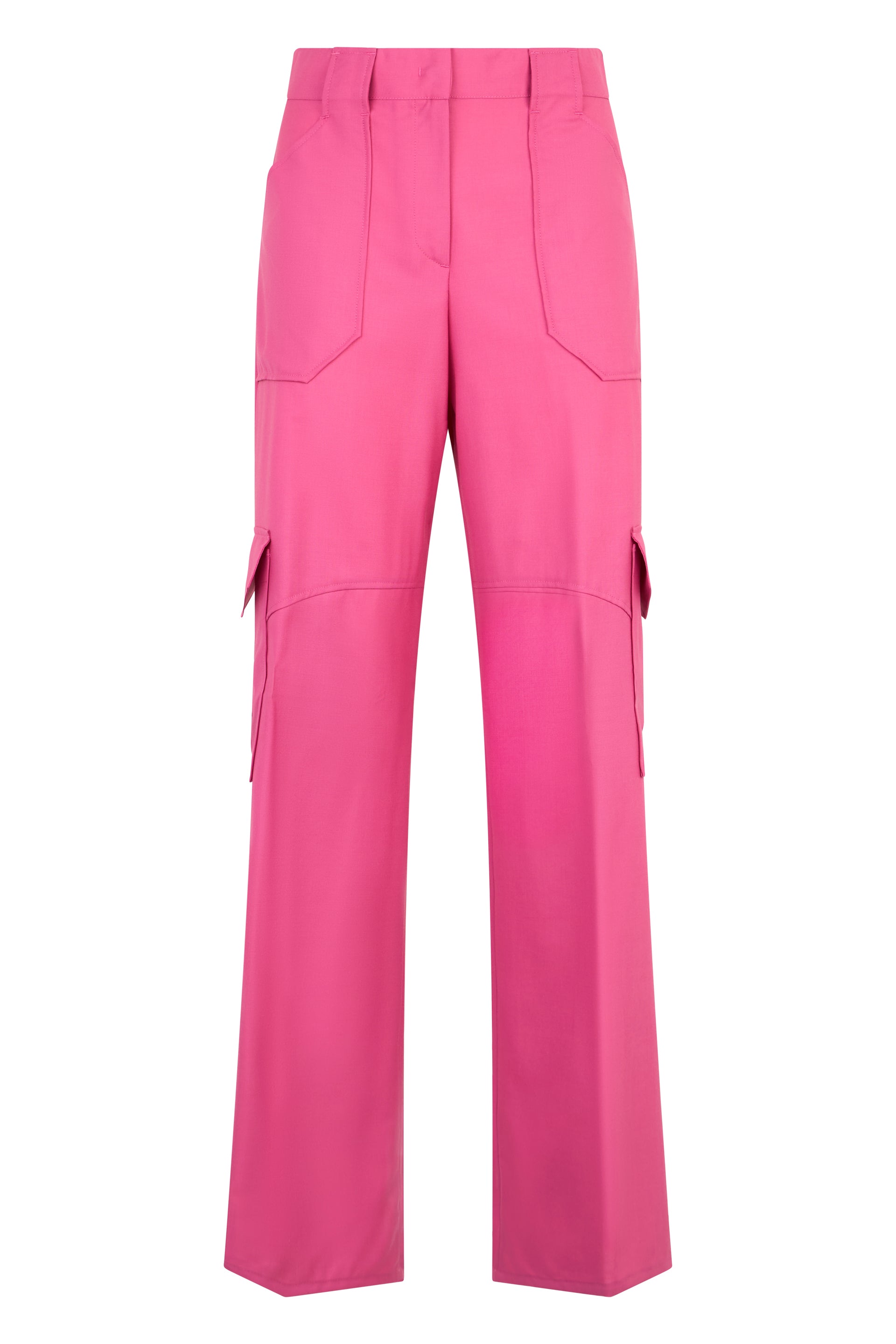 Fuchsia long pants, lightweight and durable.