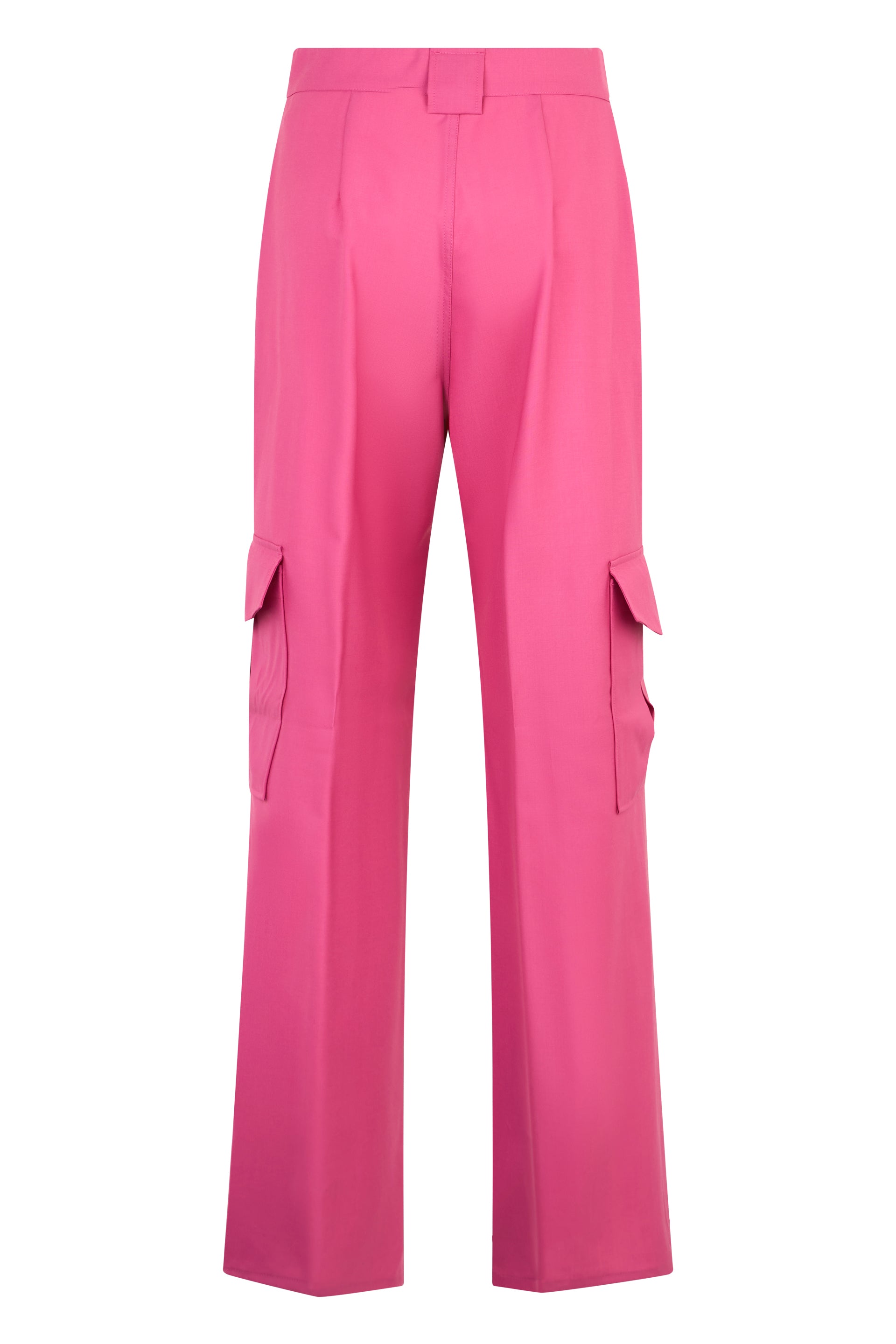 Fuchsia long pants, lightweight and durable.
