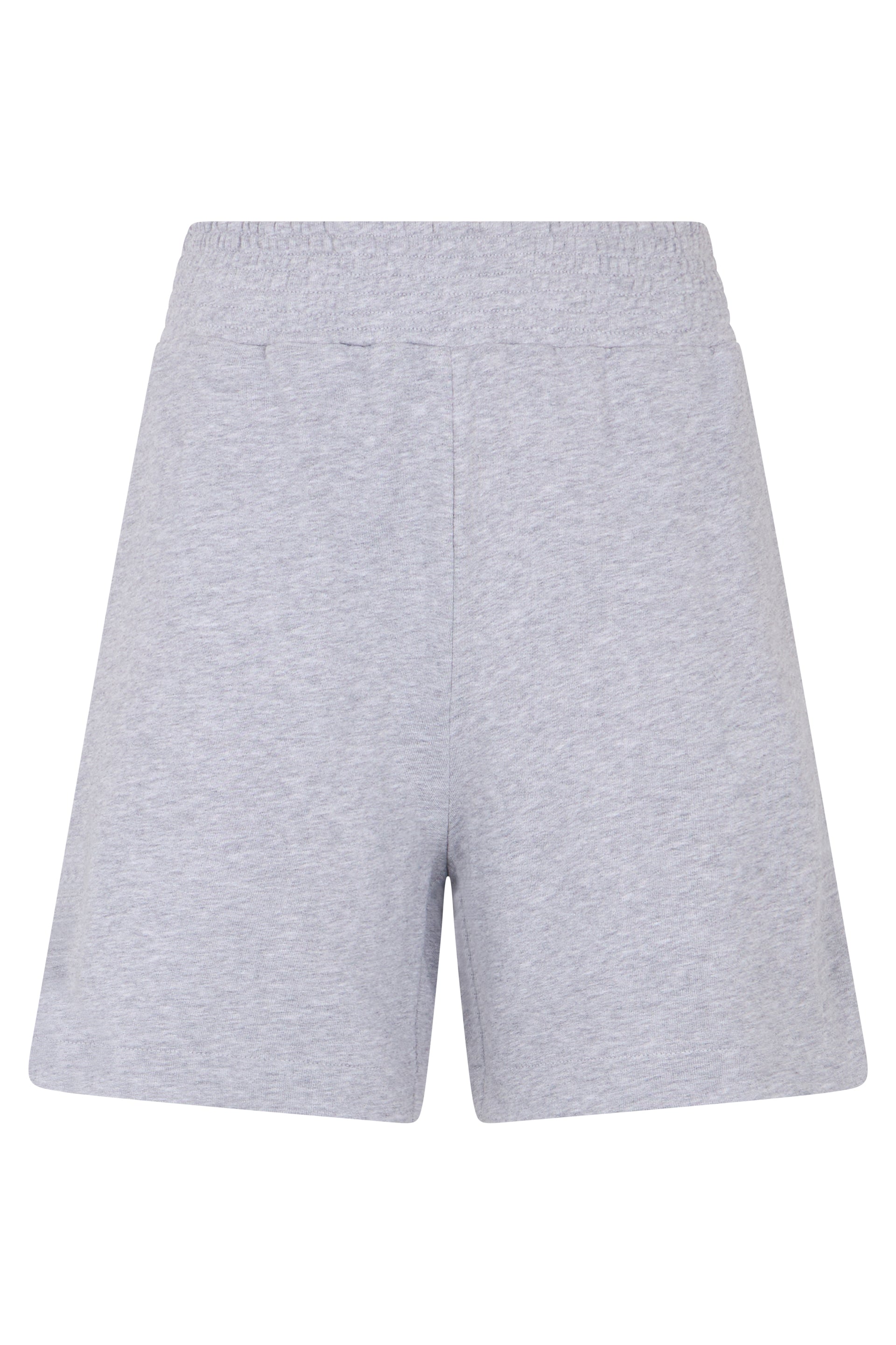 Light gray shorts, comfortable fit