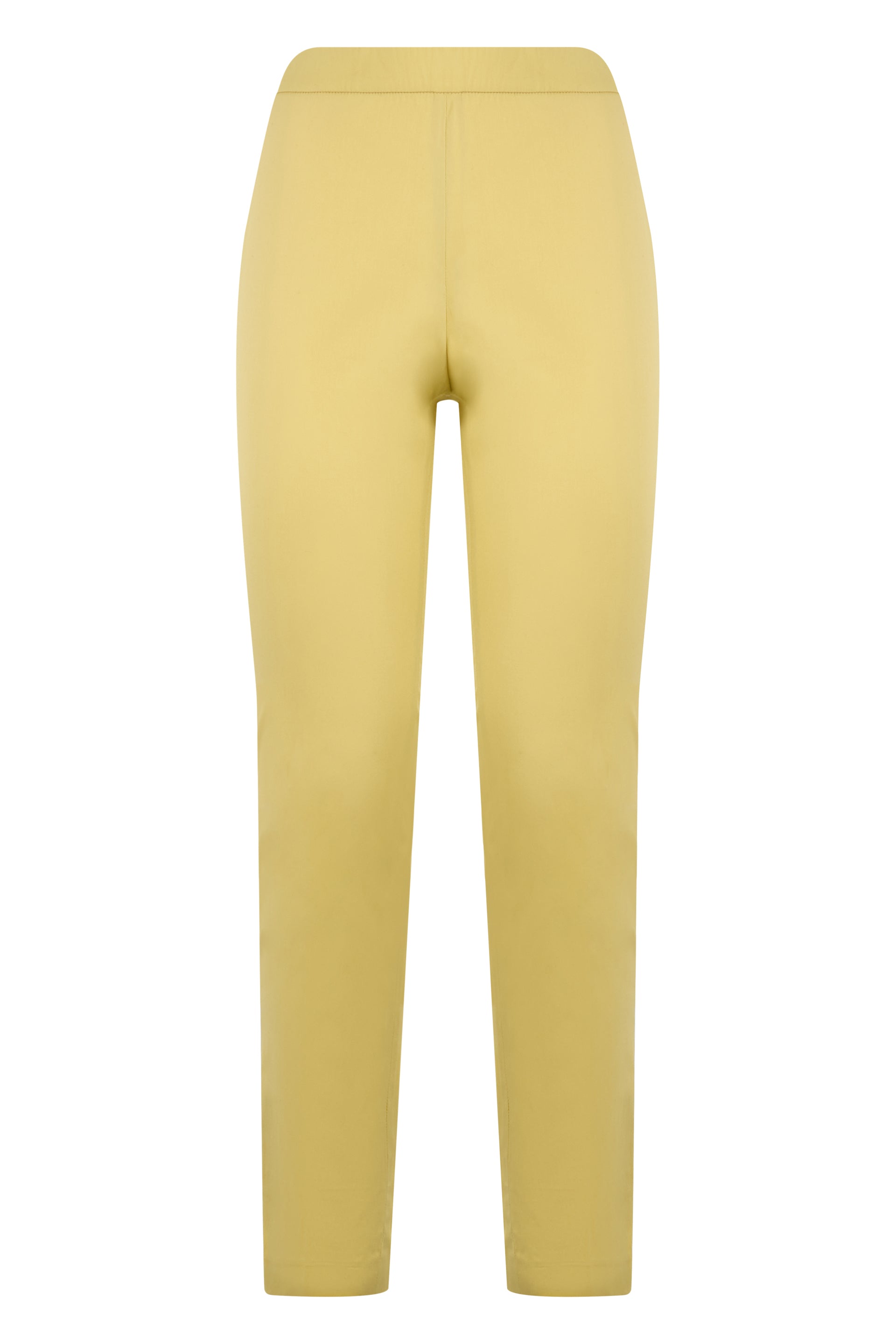 Elegant yellow pants in soft fabric