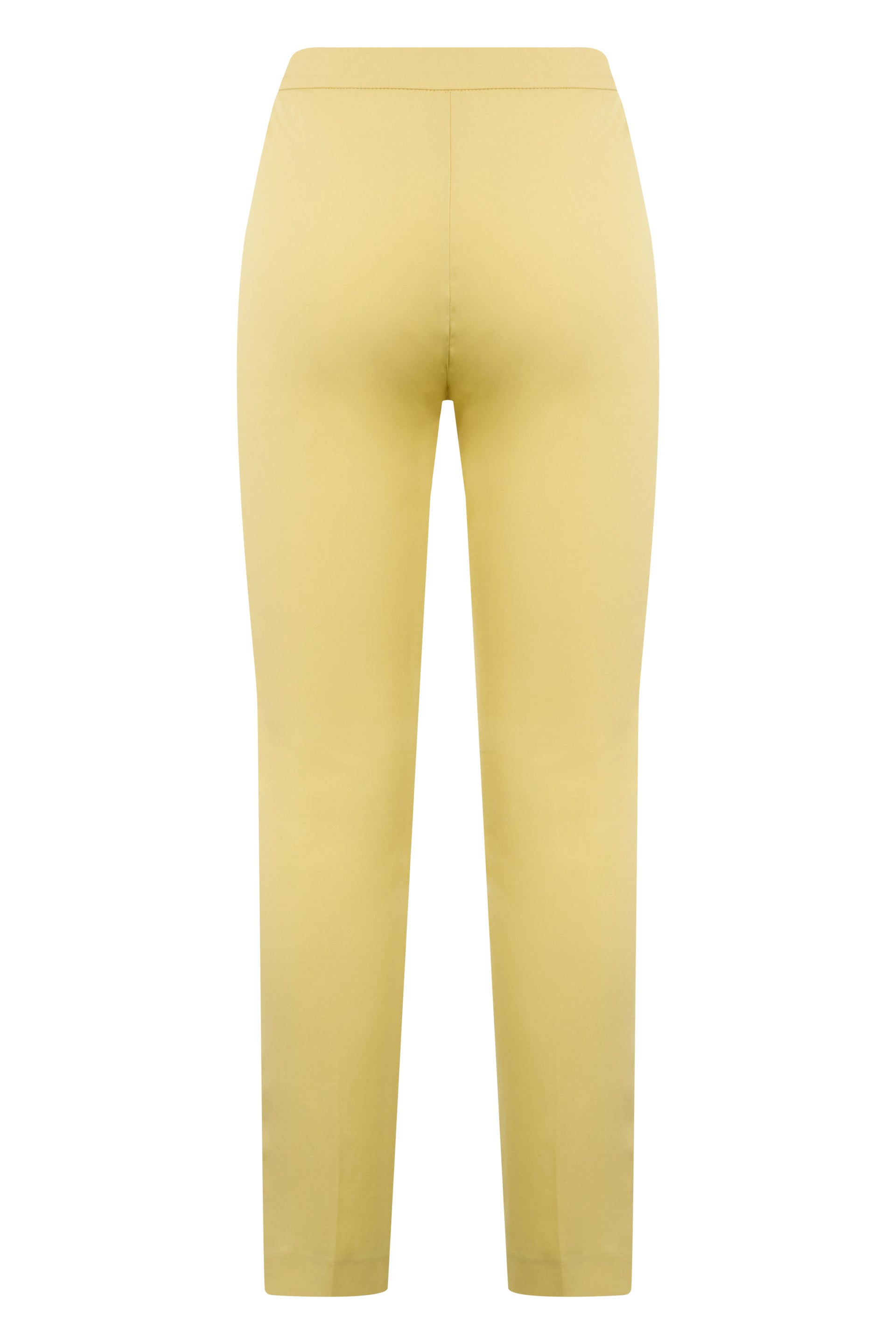 Elegant yellow pants in soft fabric