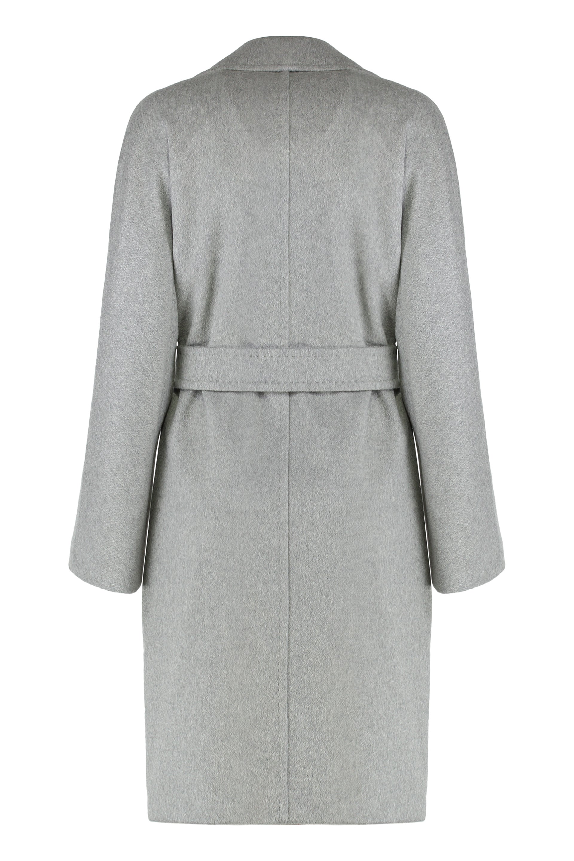 Double-breasted coat in cashmere blend