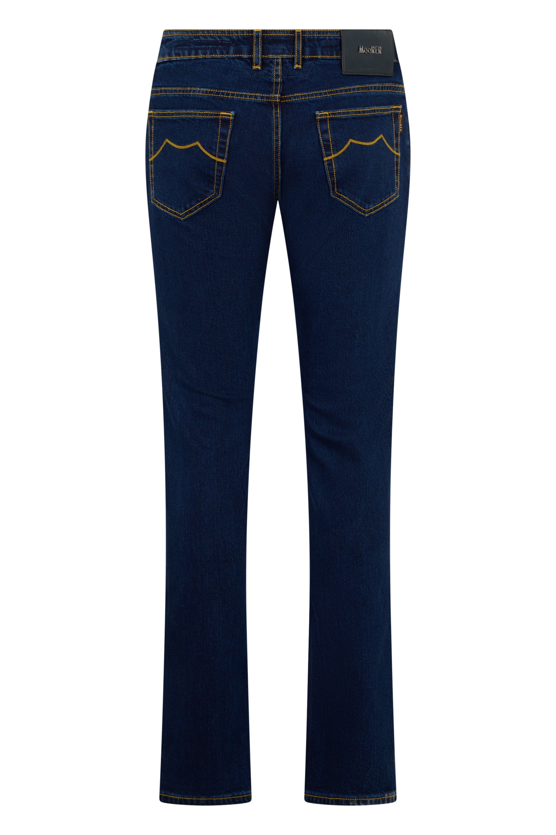 Dark blue classic jeans with straight leg
