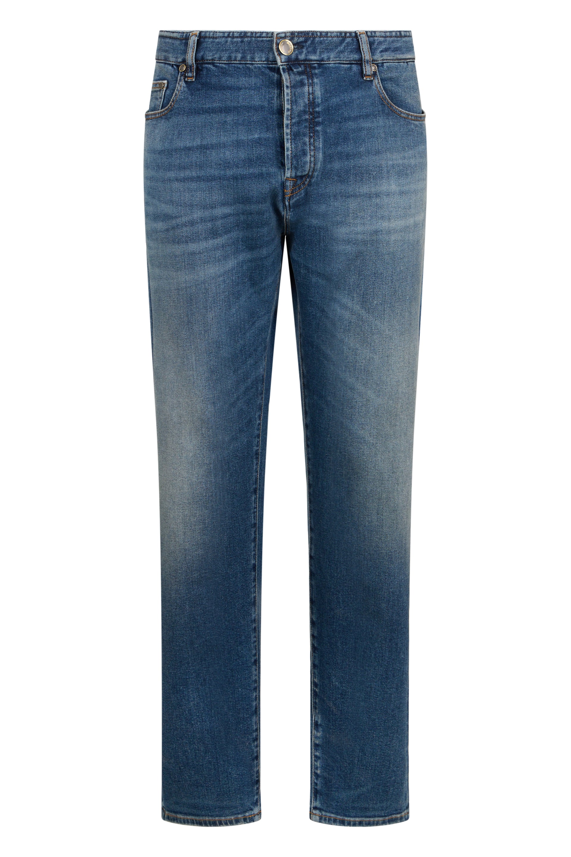 Straight jeans in dark blue denim