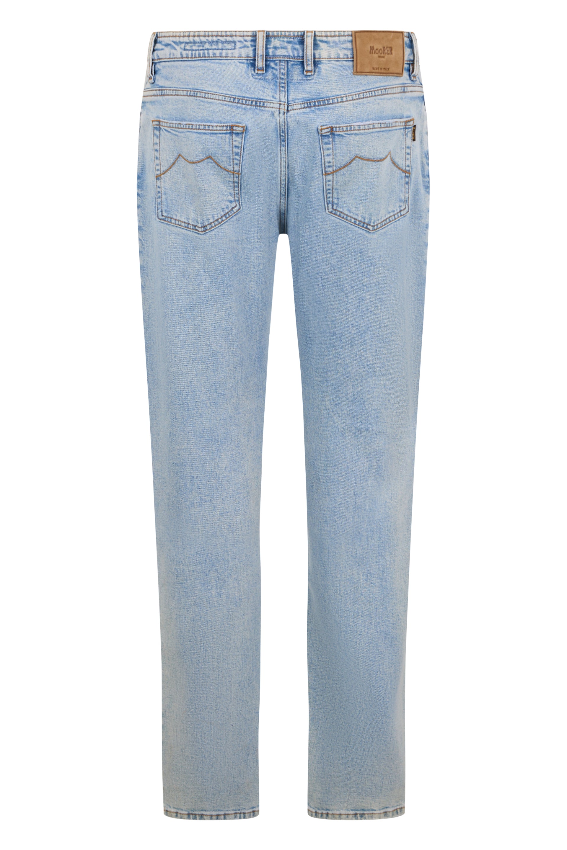 Light denim jeans with straight fit