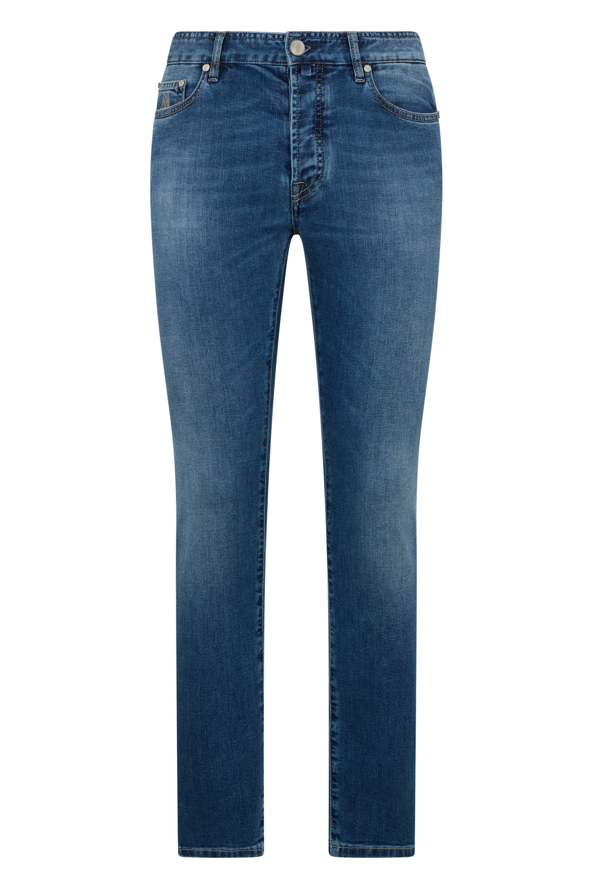 Slim Fit Dark Blue Jeans Versatile and Elegant