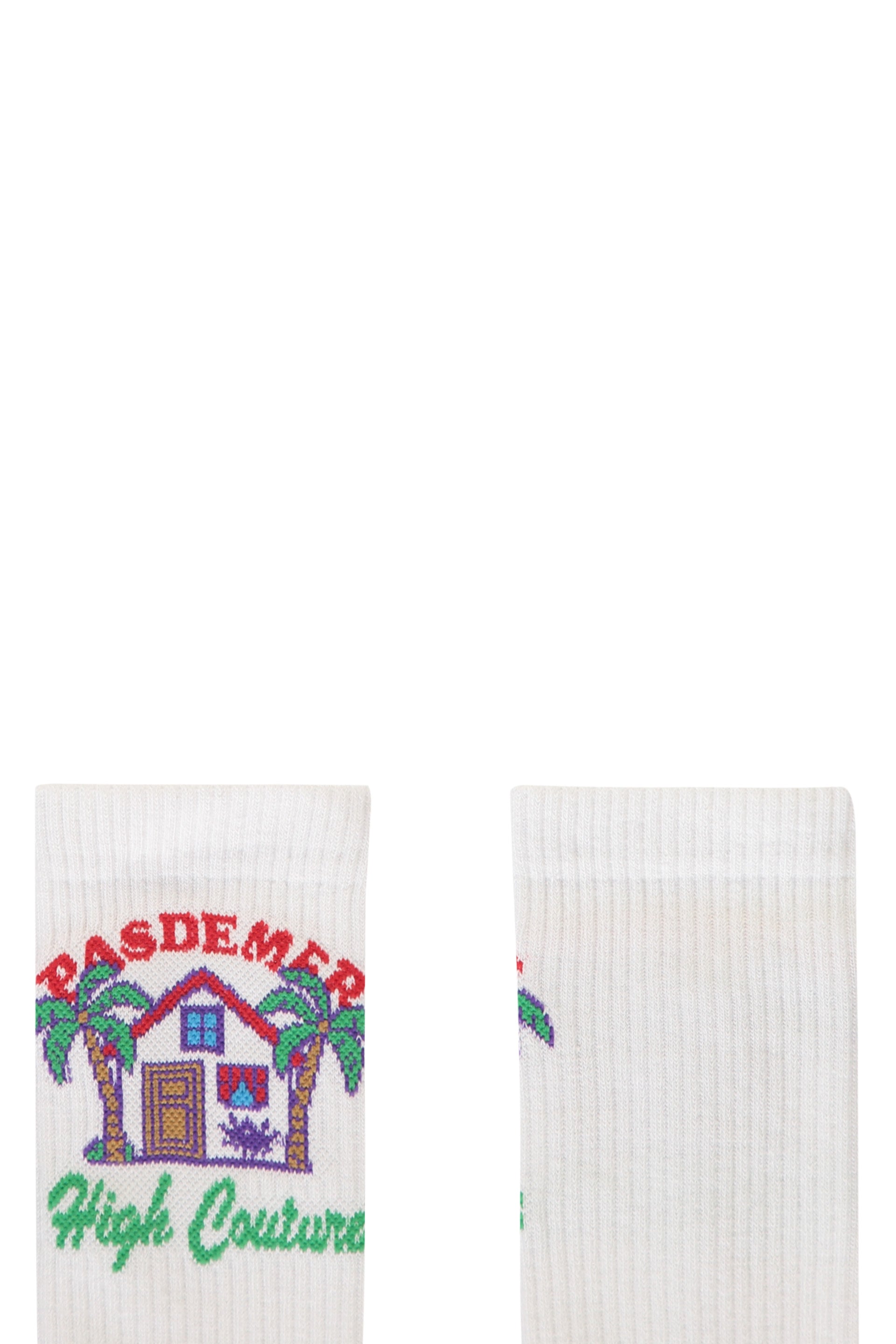 Logo cotton blend socks