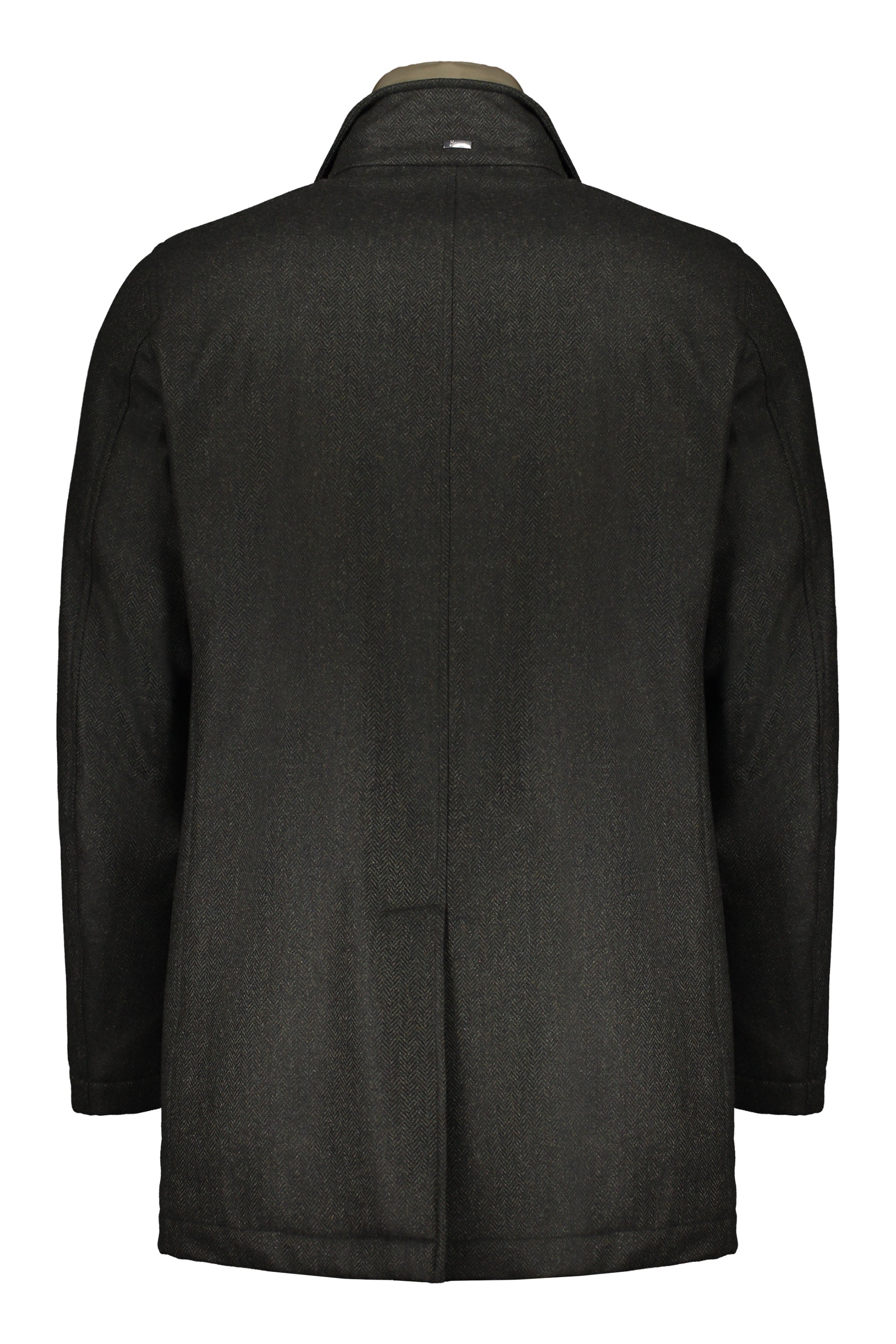 Double-breasted wool coat