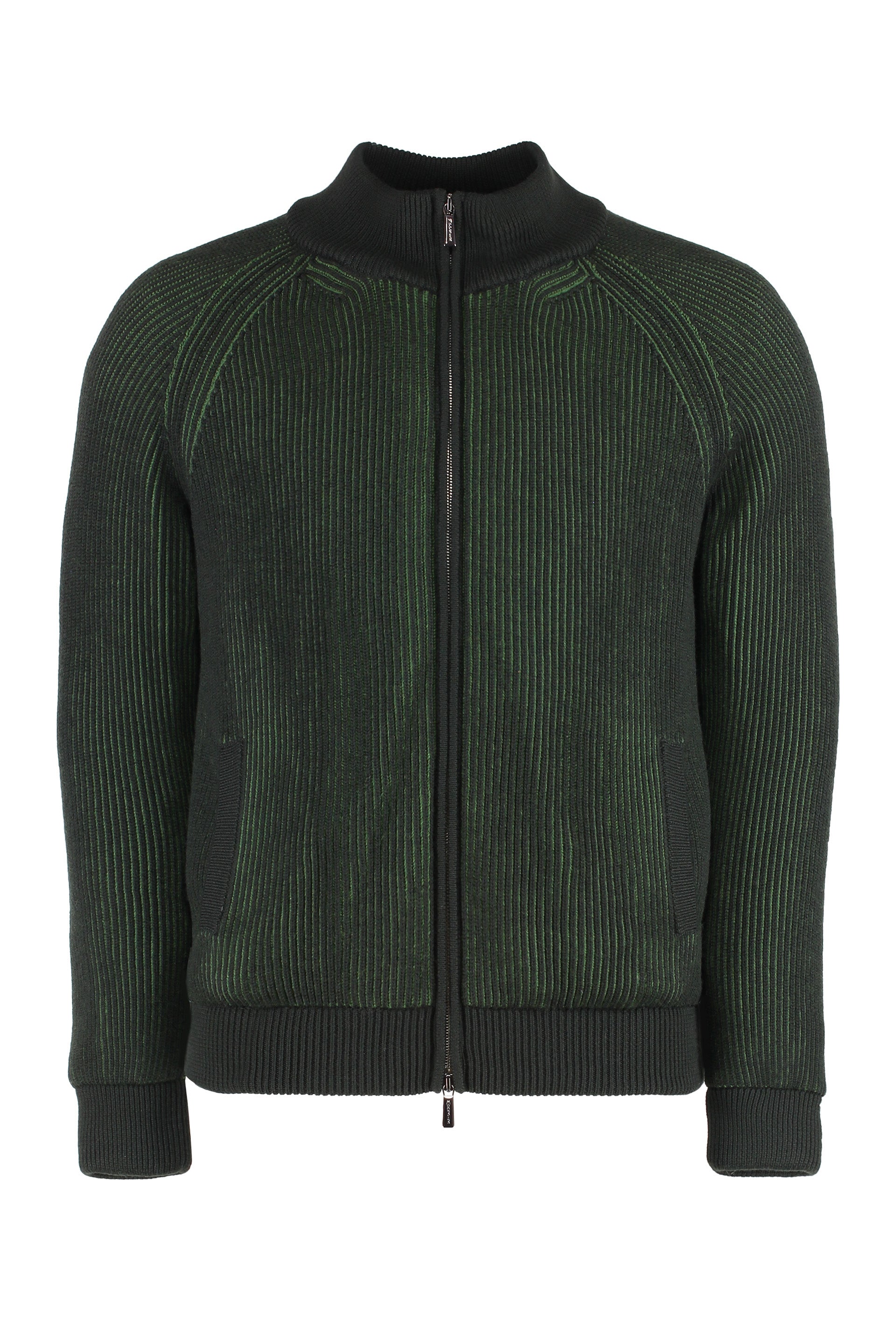 Pelmo high collar zipped cardigan