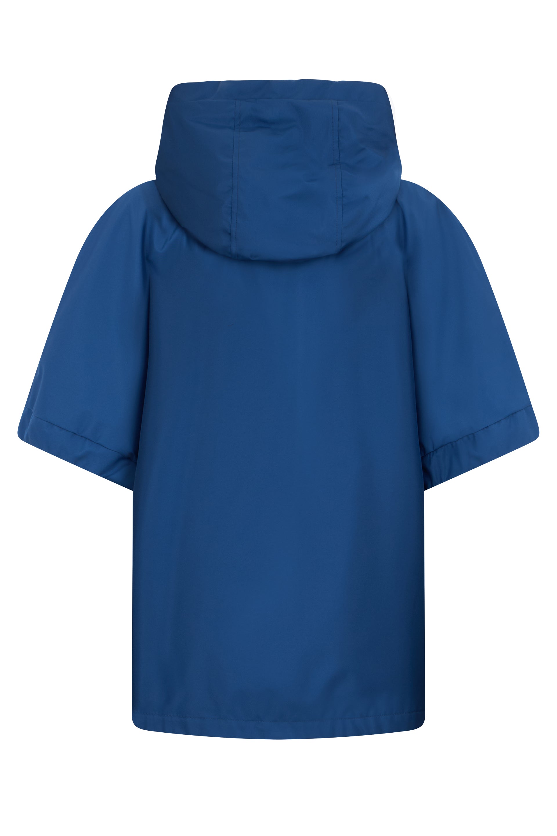 Light blue jacket with casual hood and versatile
