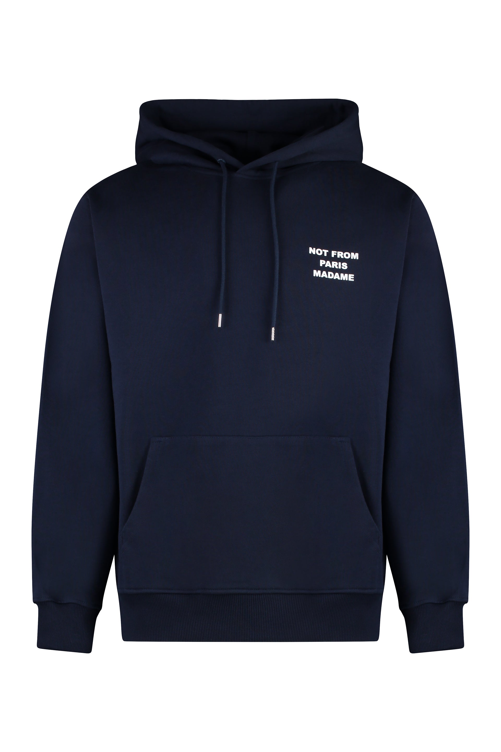 Slogan hooded sweatshirt