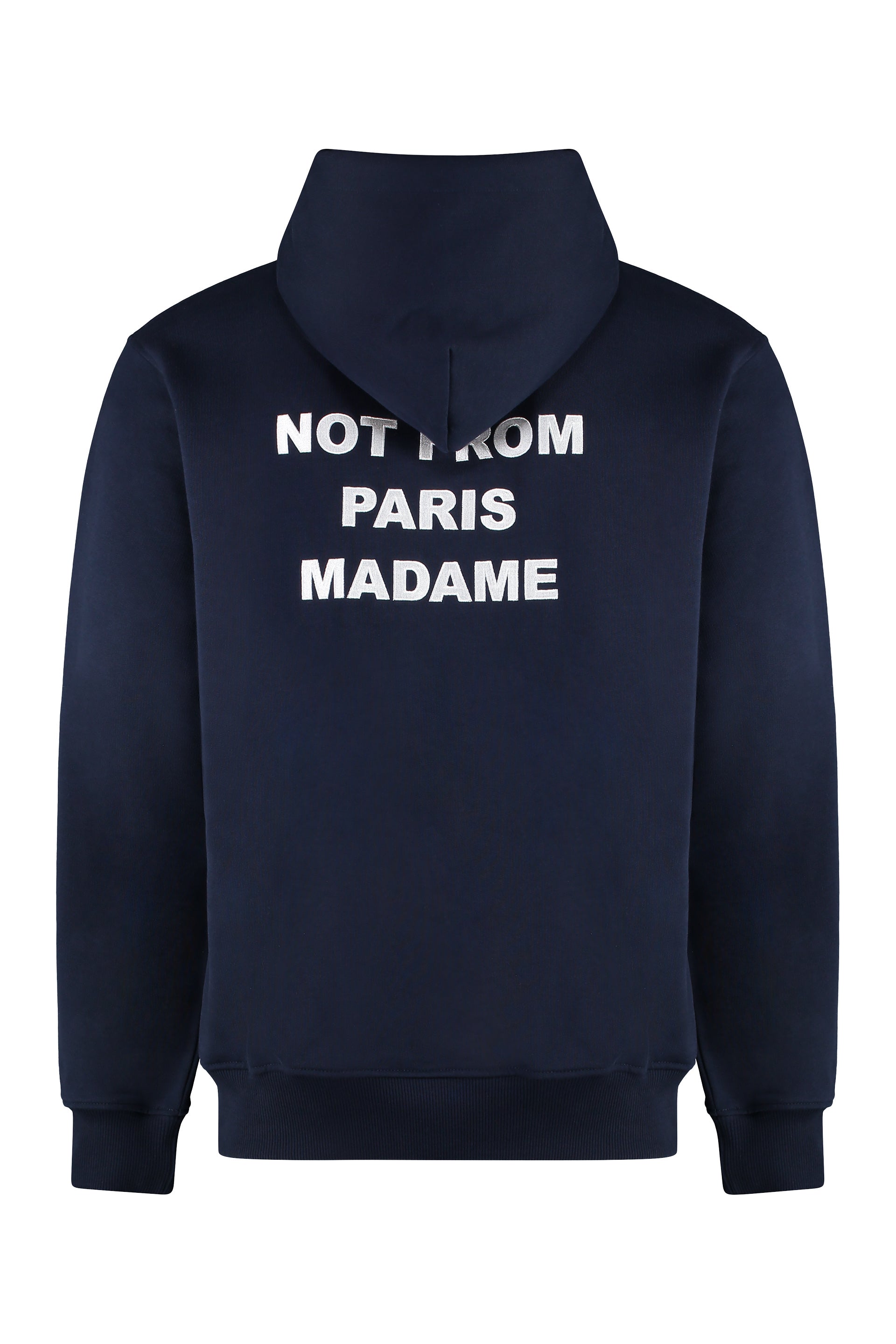 Slogan hooded sweatshirt