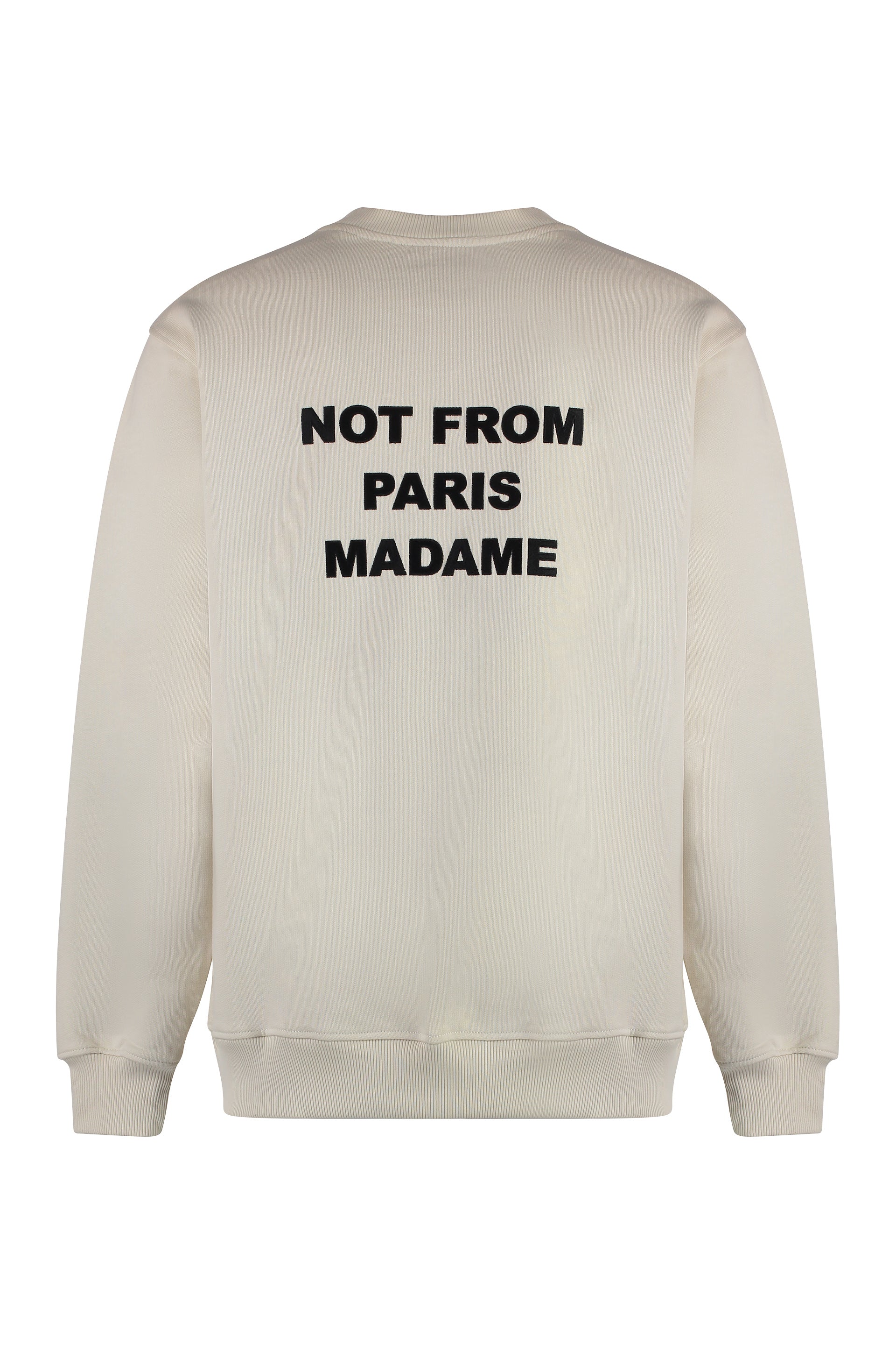 Slogan cotton crew-neck sweatshirt