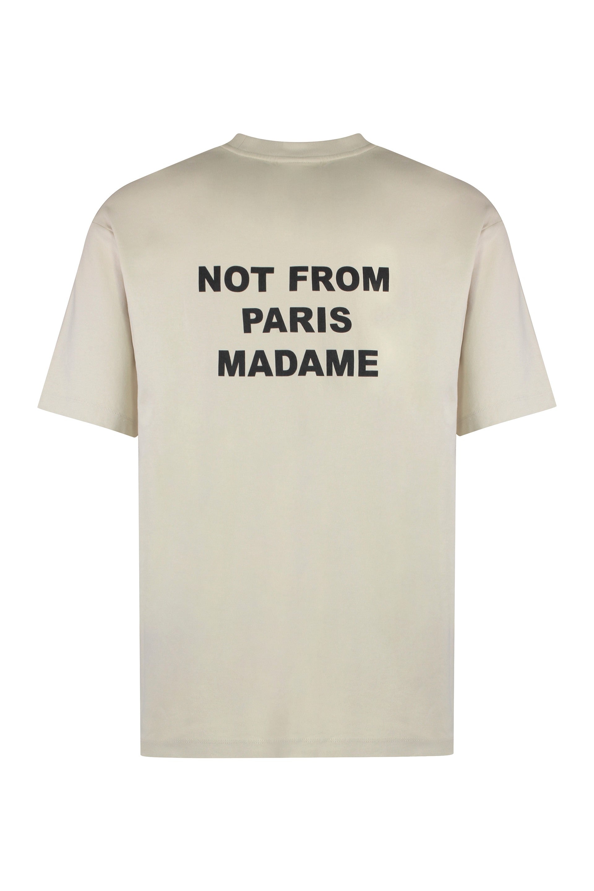 Slogan cotton crew-neck T-shirt