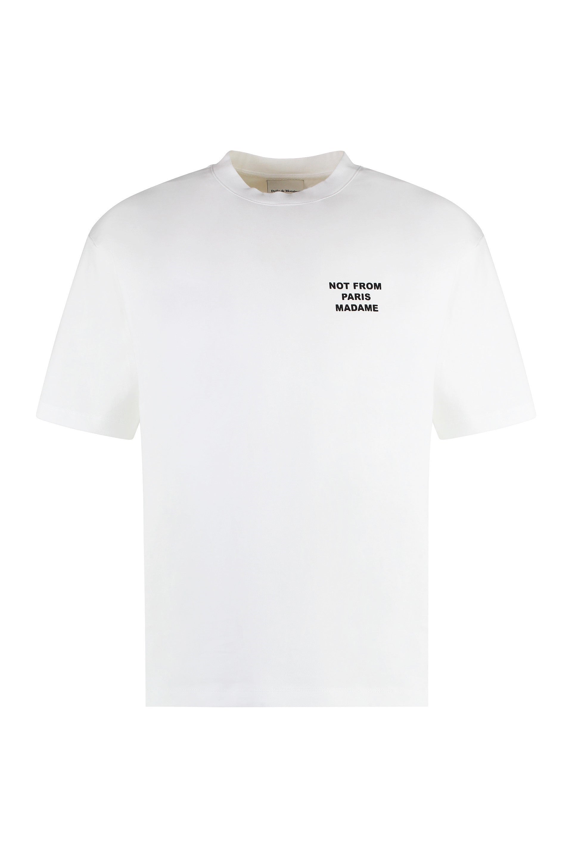 Slogan cotton crew-neck T-shirt