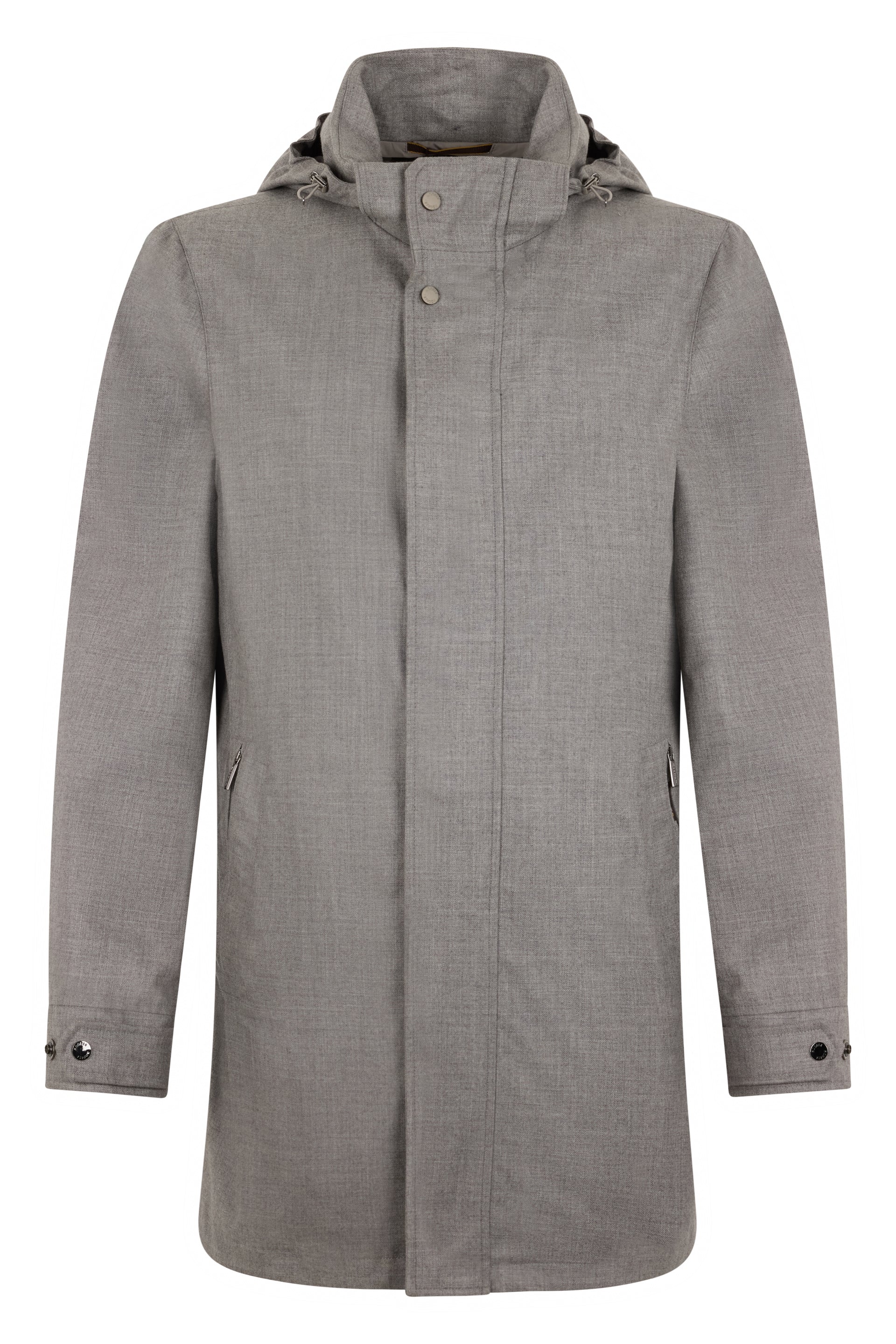 Light gray technical jacket elegant and functional