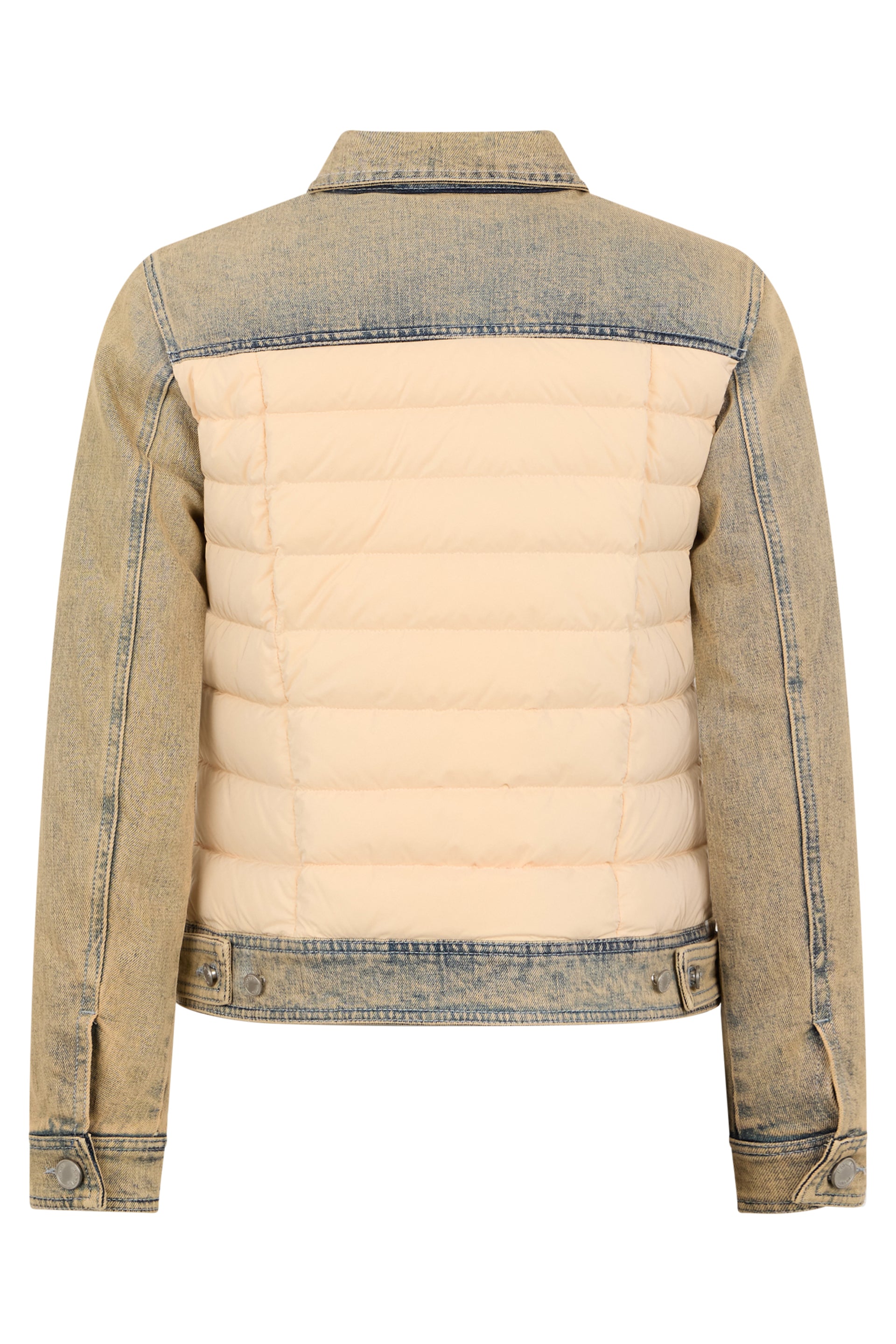 Padded denim jacket, modern and versatile style