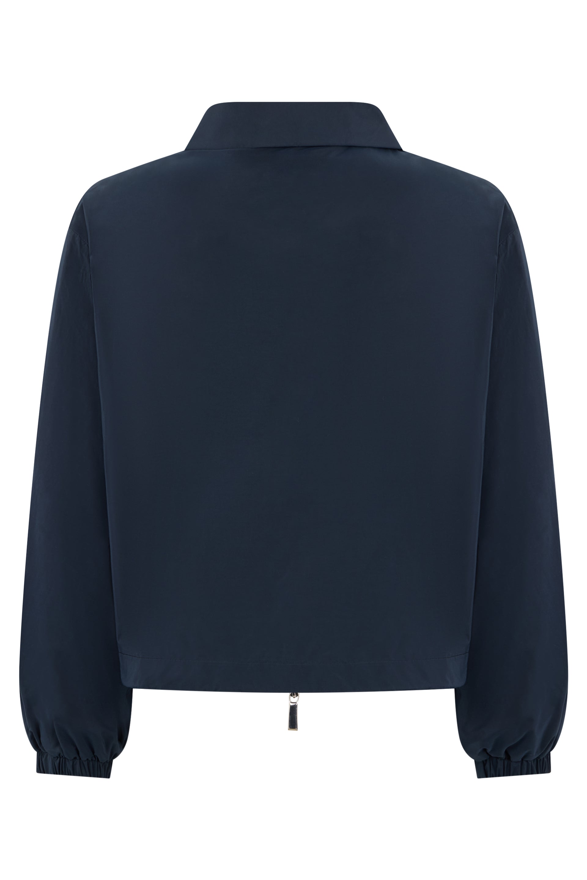 Dark blue bomber jacket with zip