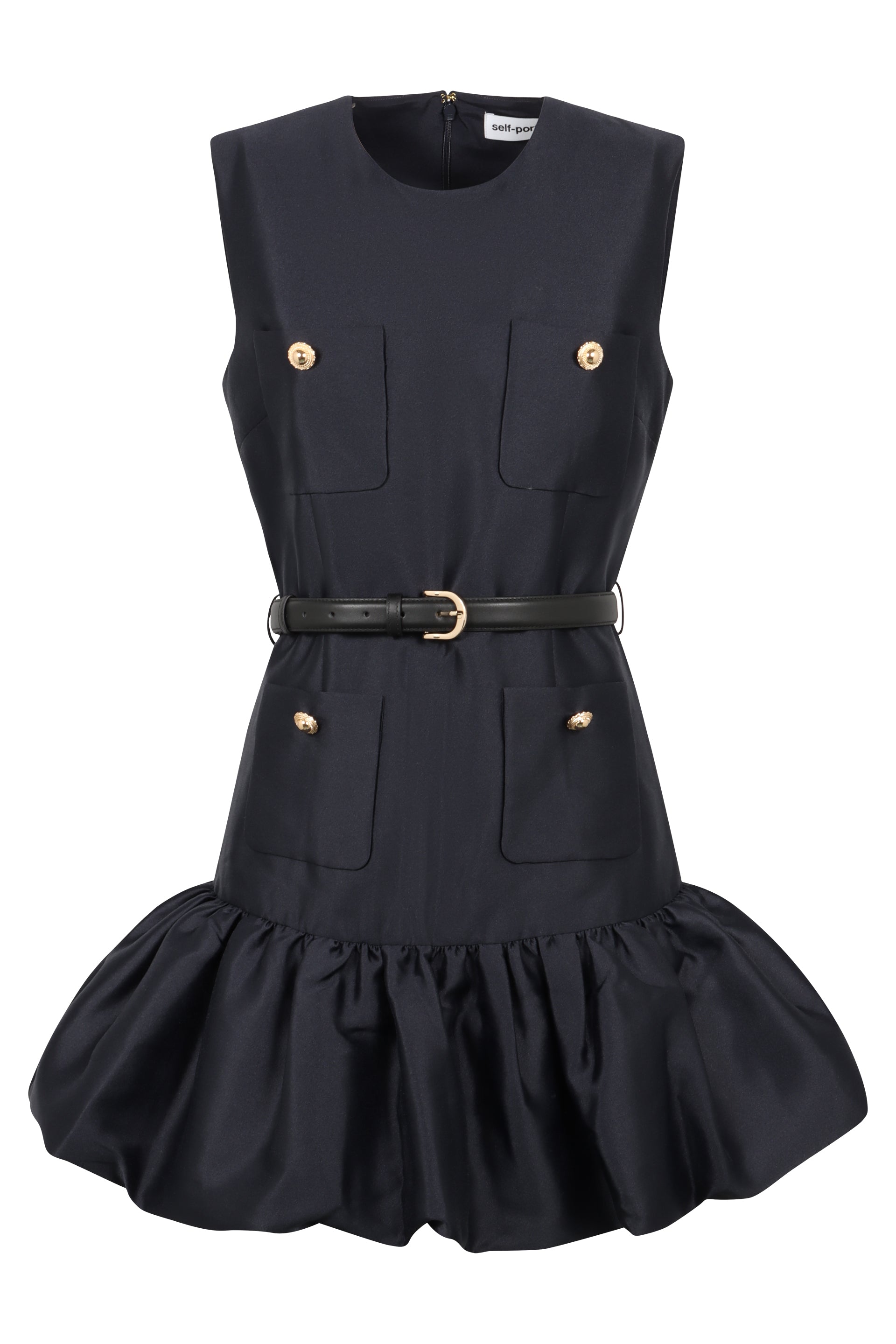 Techno taffetà dress