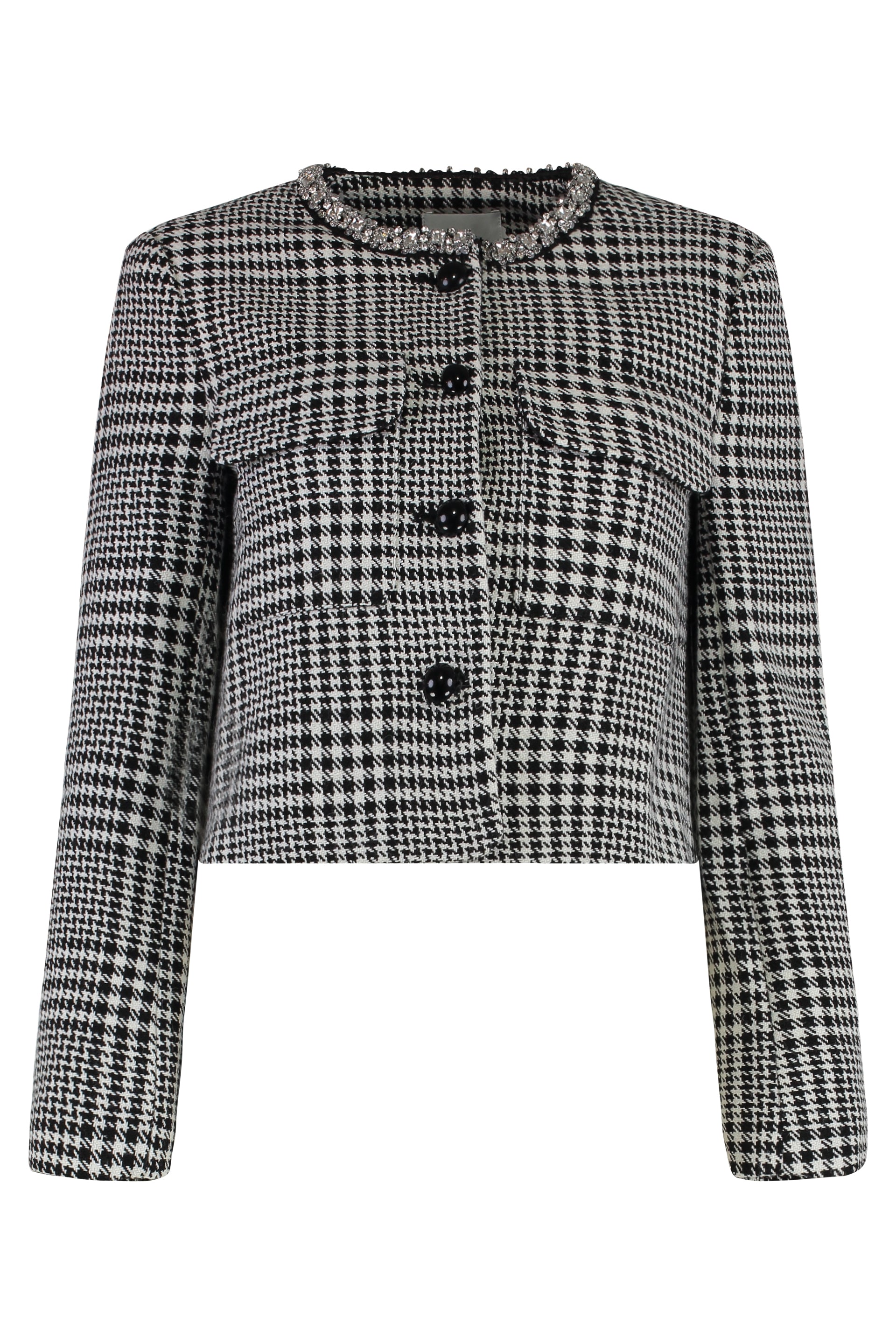 Jacquard knit jacket