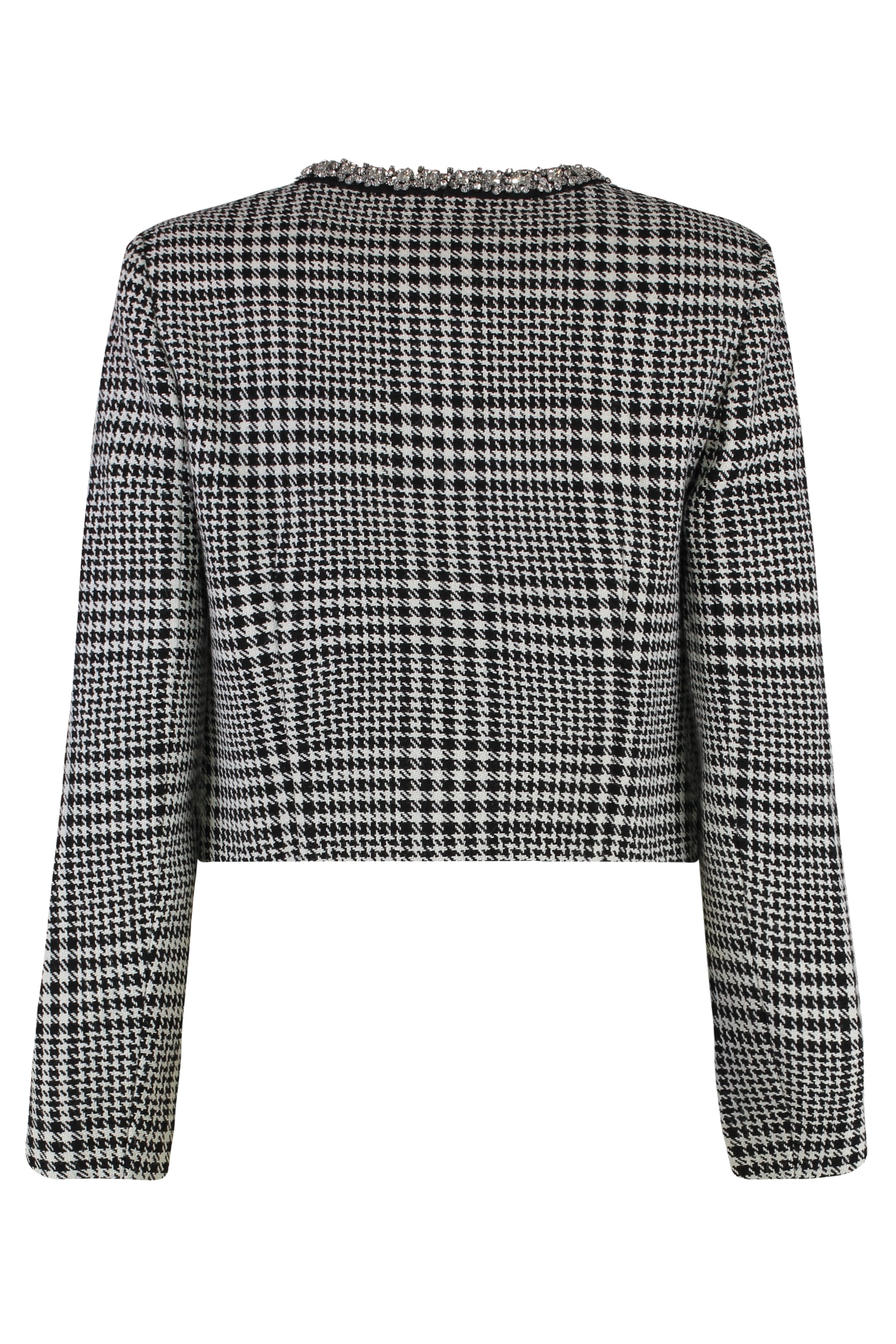 Jacquard knit jacket