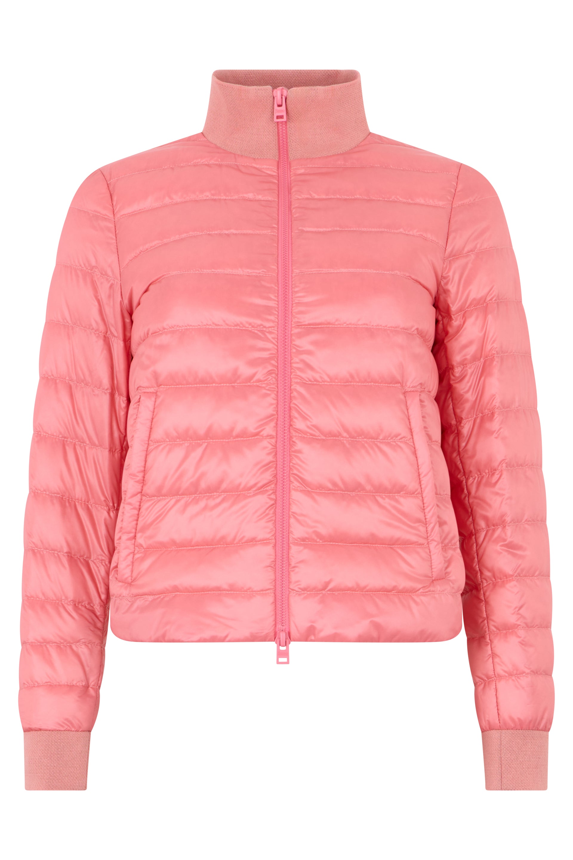 Padded jacket in salmon color