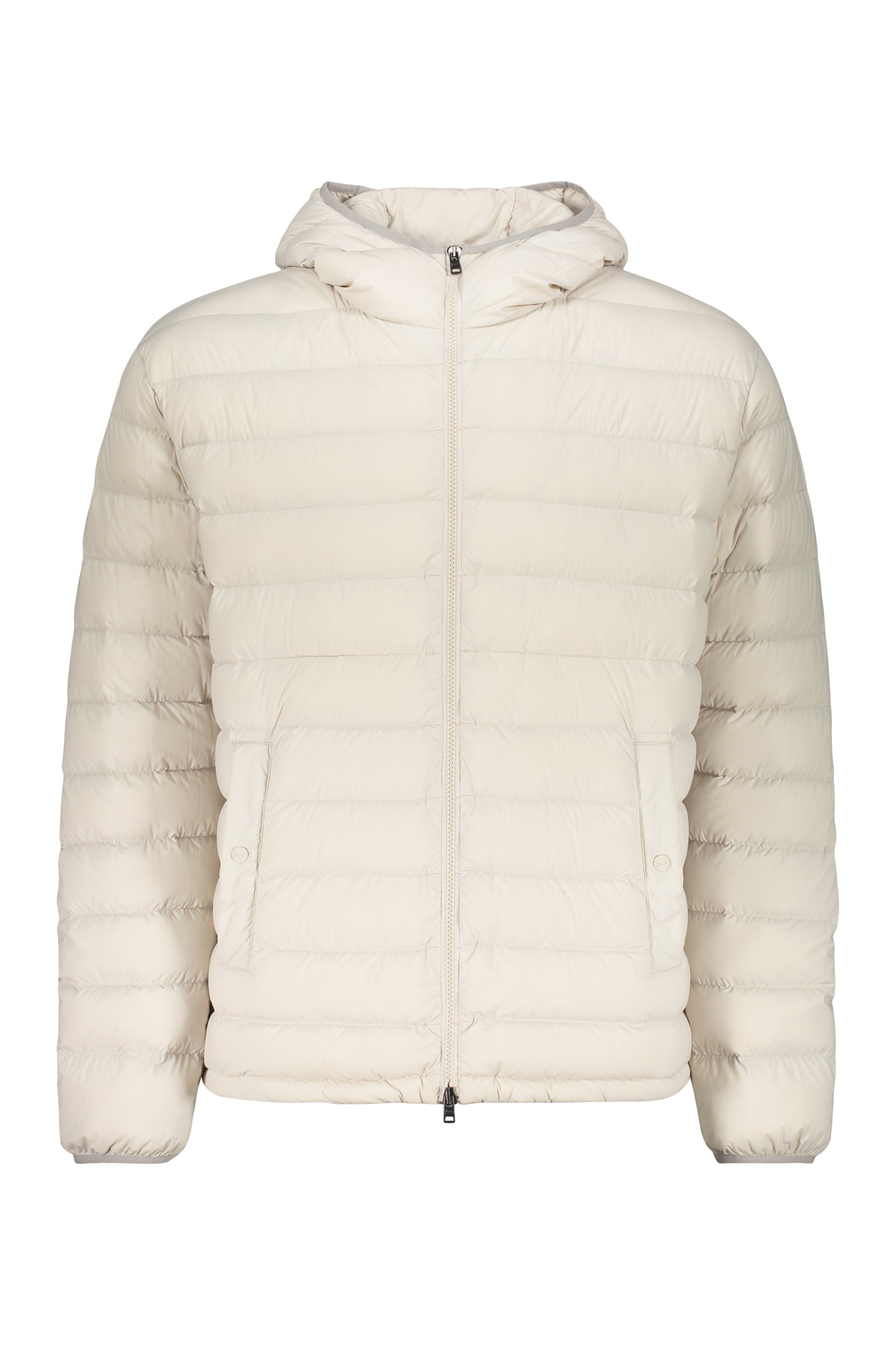 Hooded down jacket