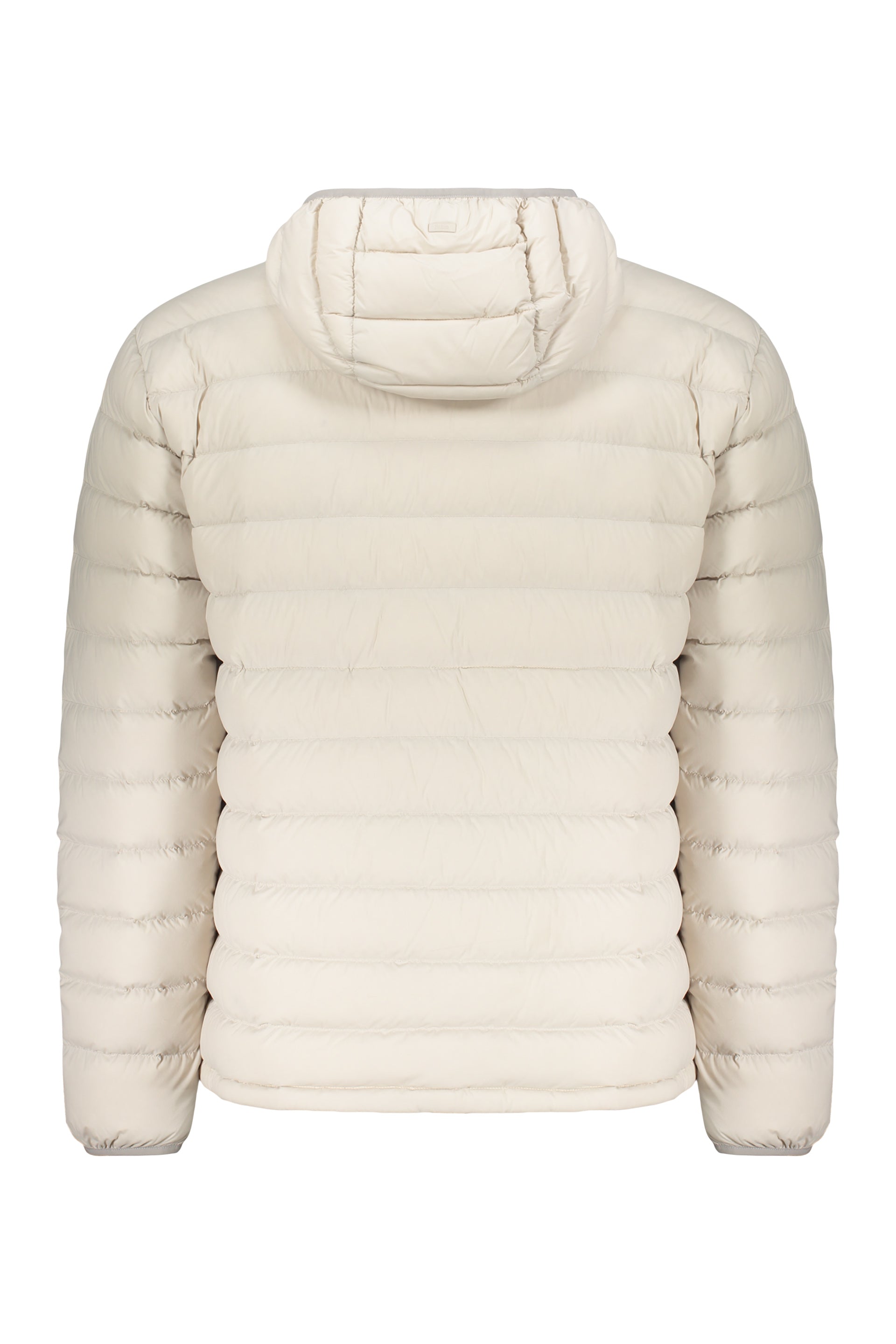 Hooded down jacket