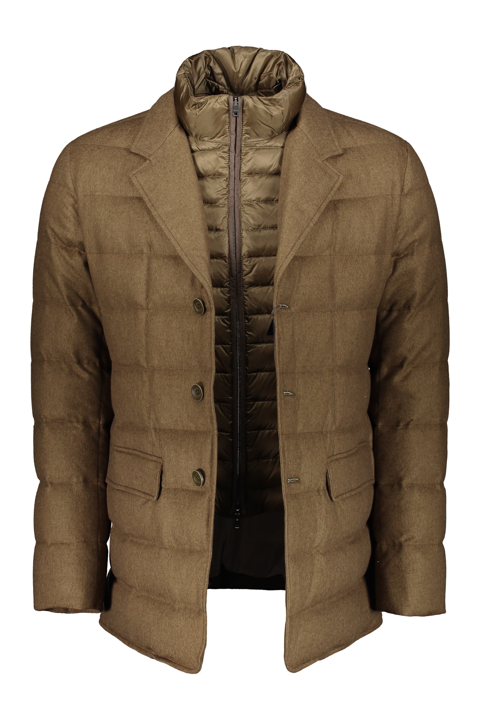 Men's elegant padded jacket, casual-chic style
