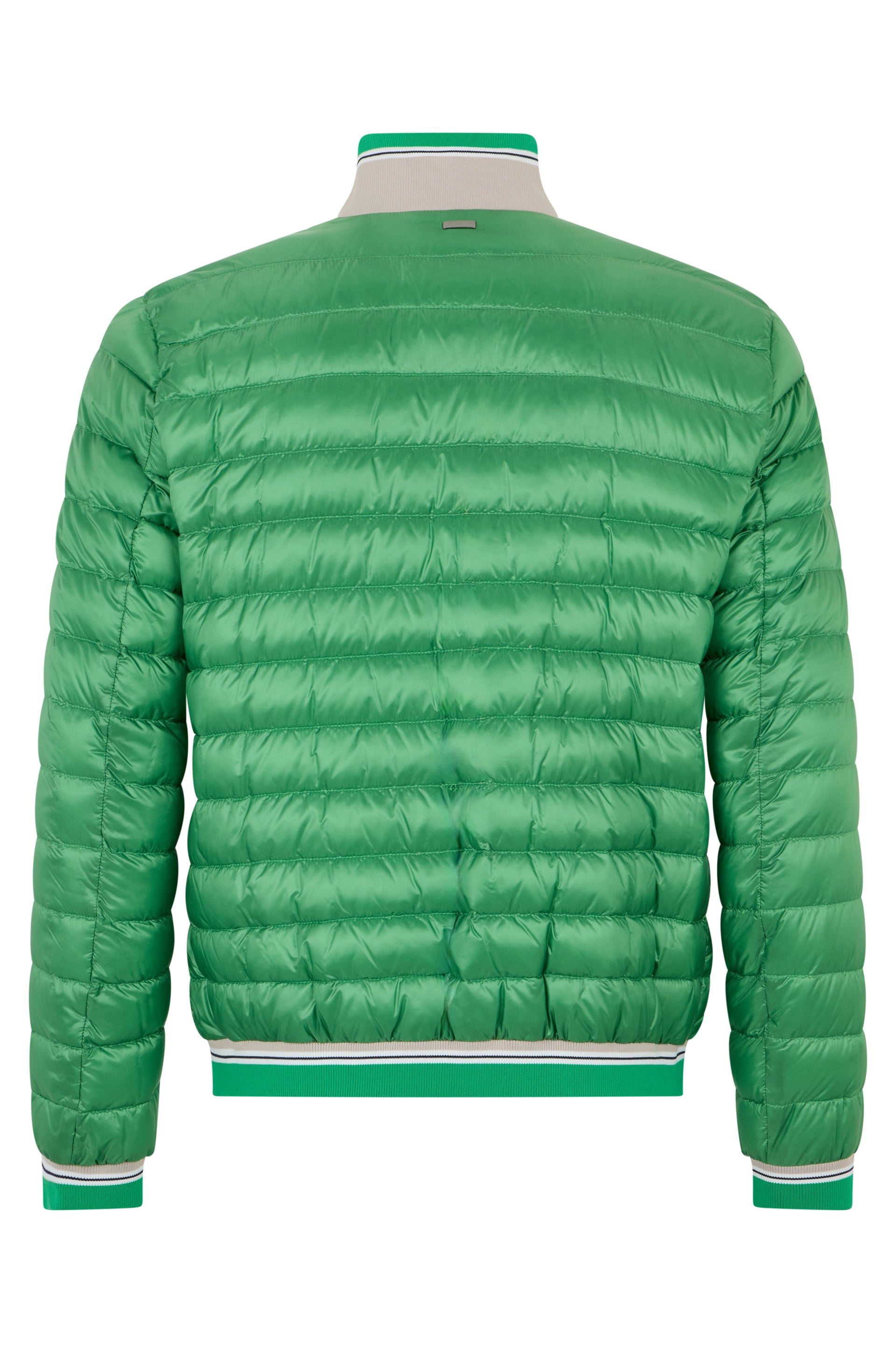 Padded jacket in green color, casual and versatile