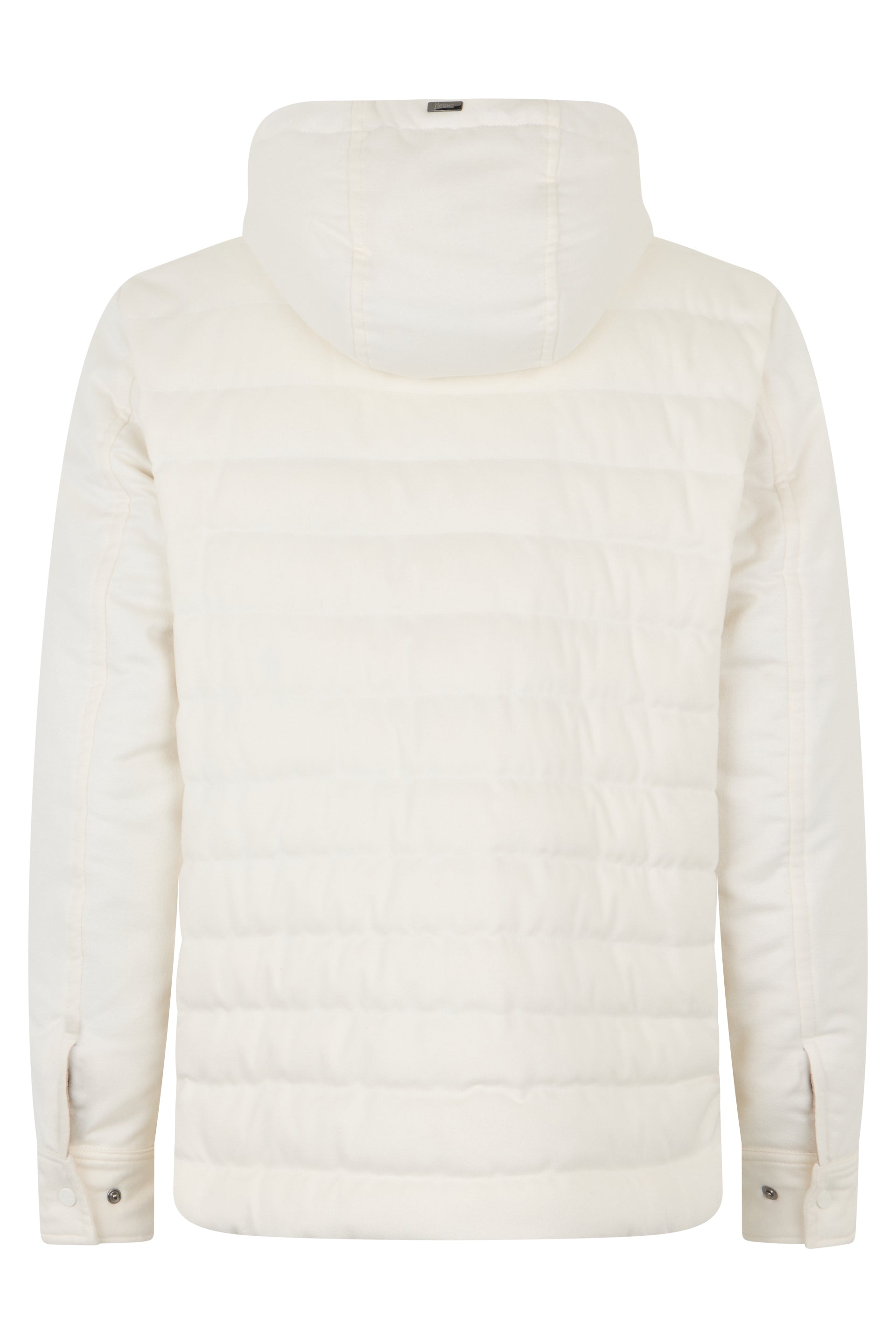 White down jacket with hood