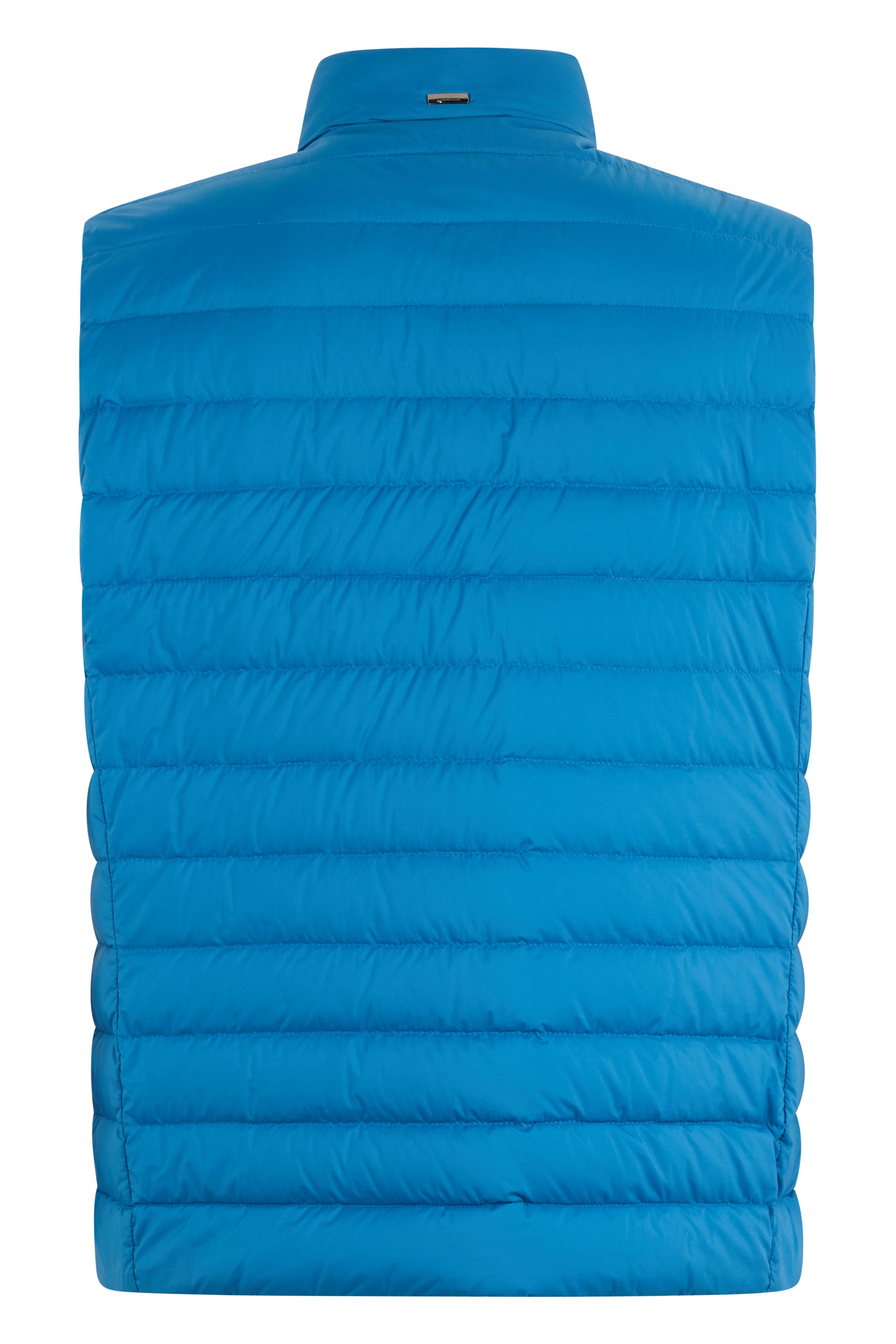 Sleeveless blue jacket with modern and versatile design