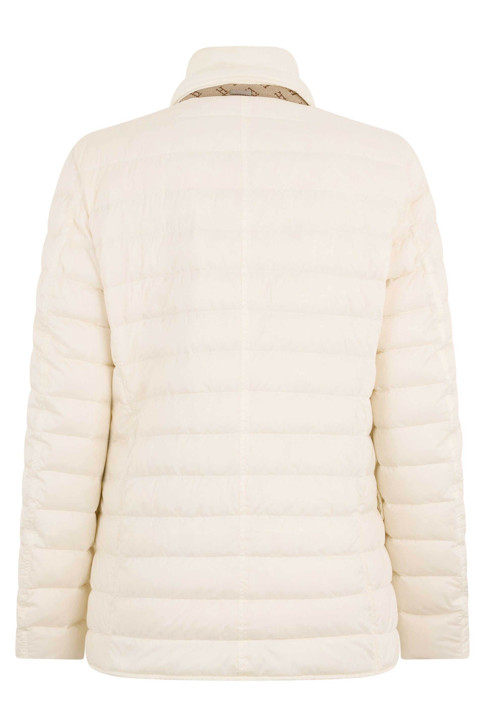 White cream padded jacket elegant and versatile