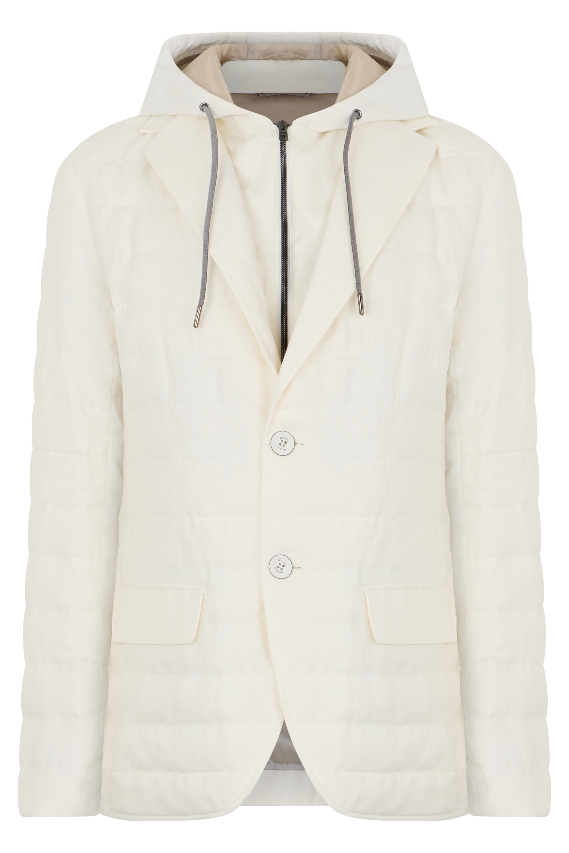 Padded jacket in cream white, stylish and versatile