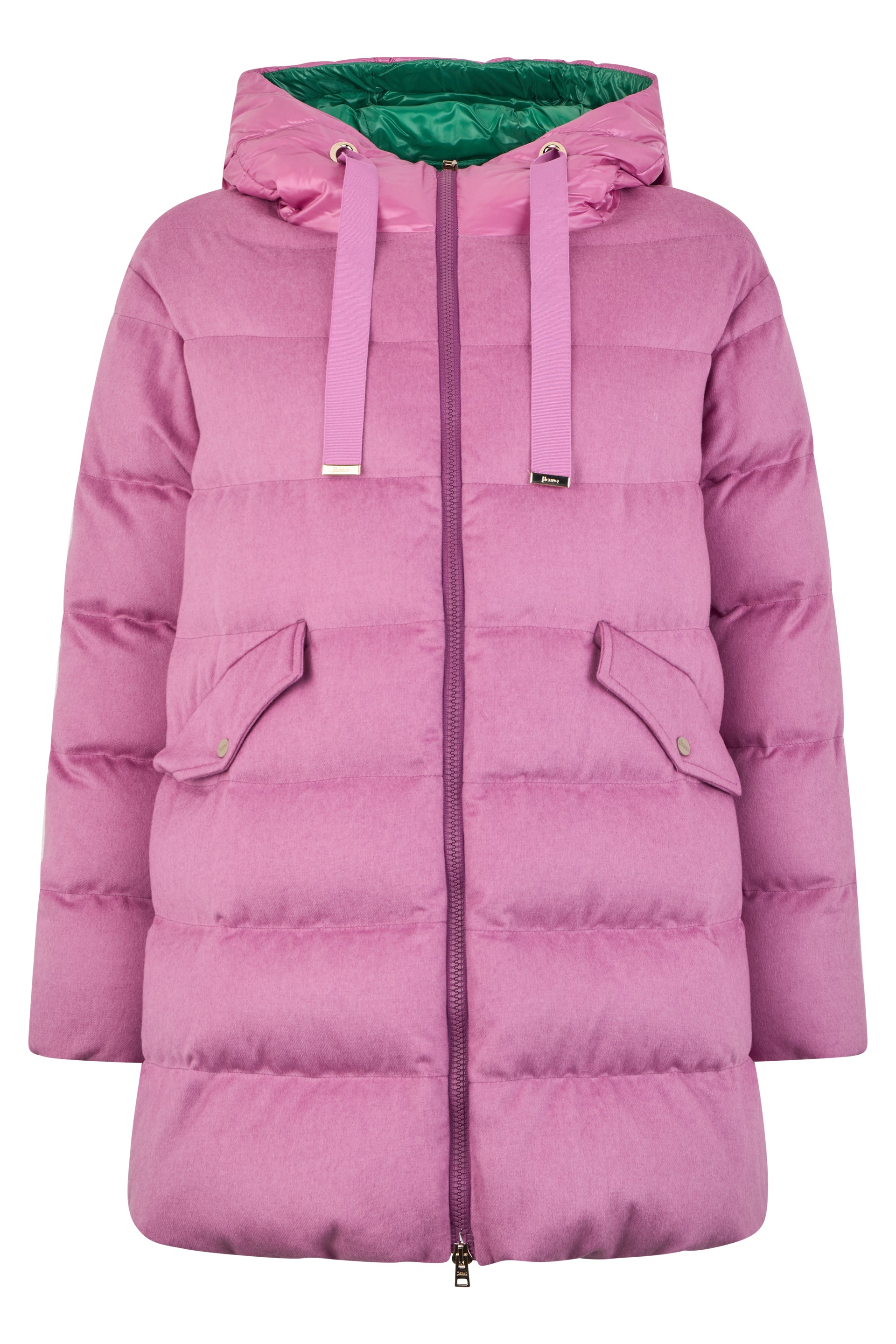 Pink padded jacket, warm and functional