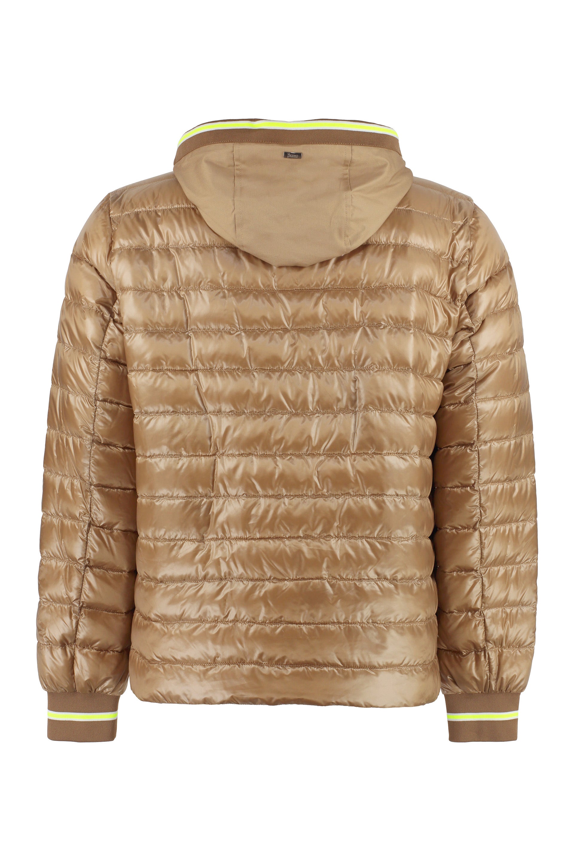 Hooded ultra-light down jacket