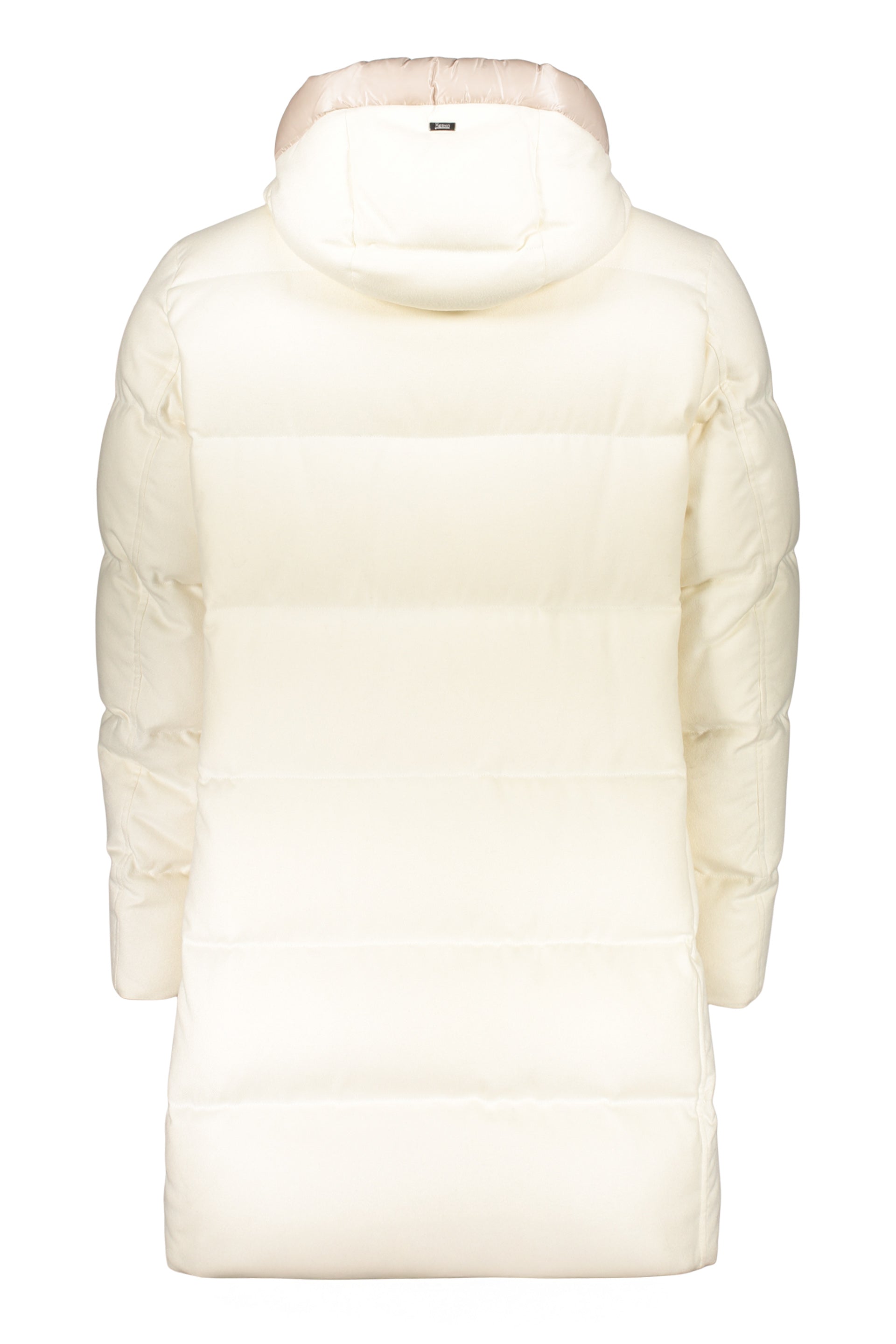 Long down jacket with hood