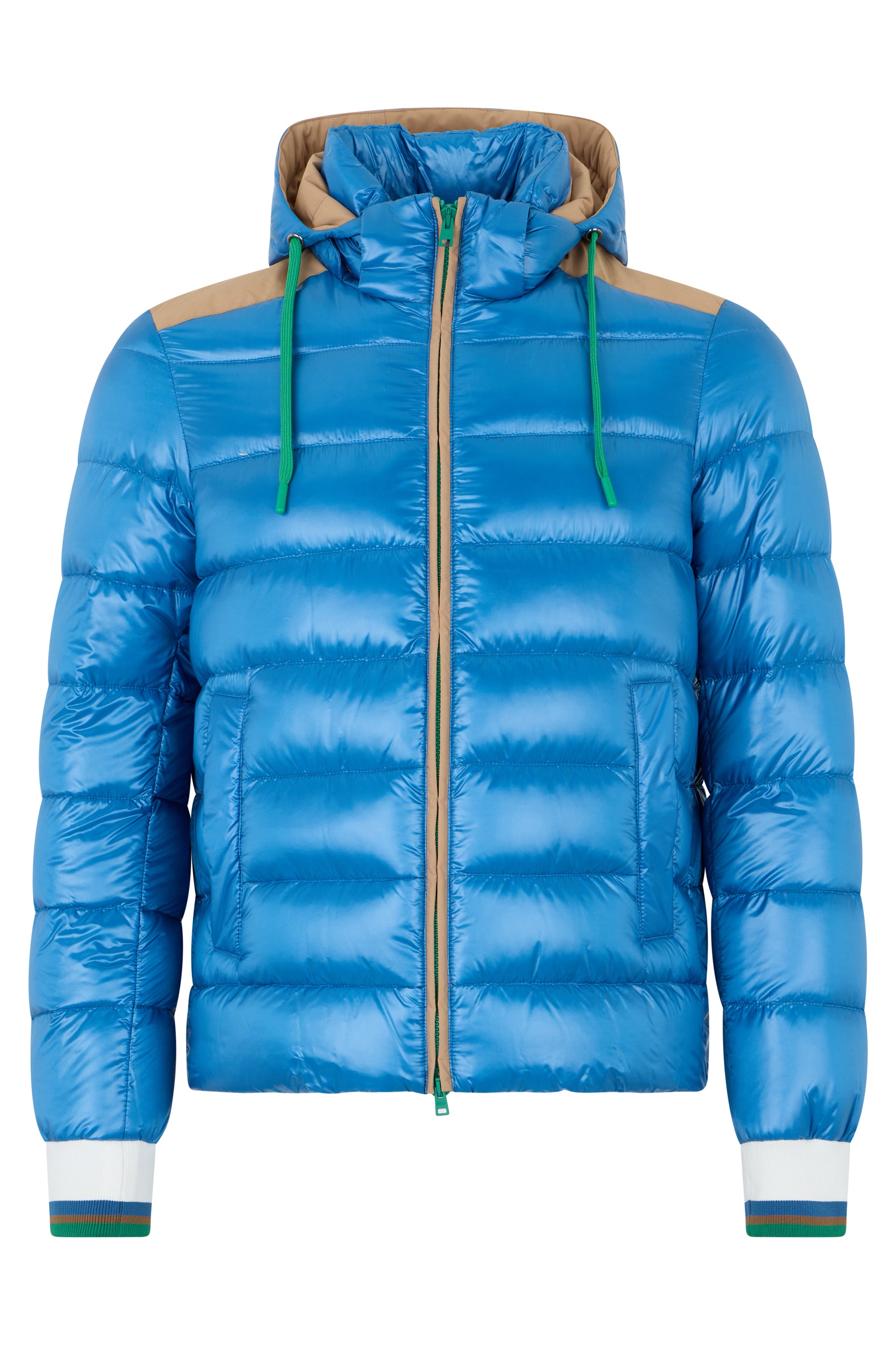 Padded bomber with hood