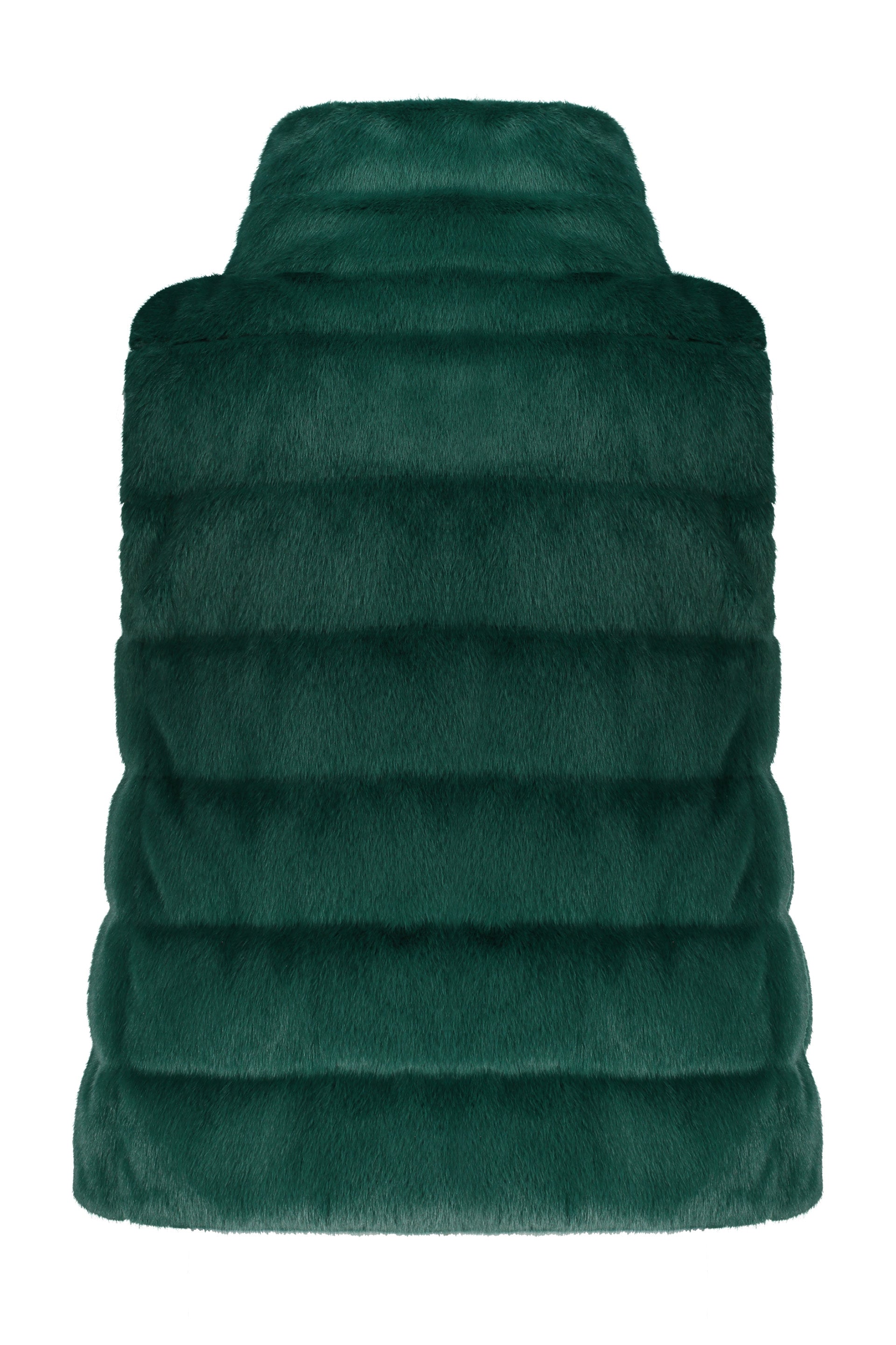 Elegant sleeveless vest in faux fur