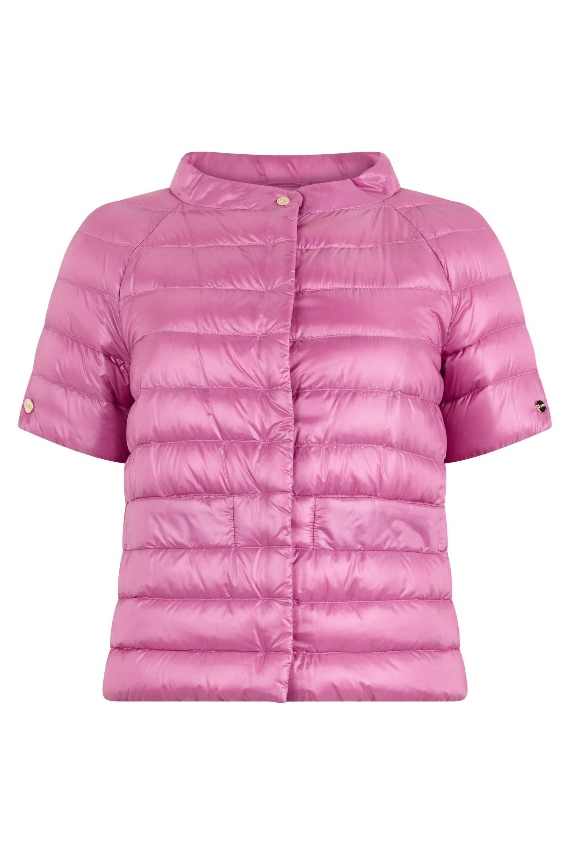 Padded jacket with short sleeves