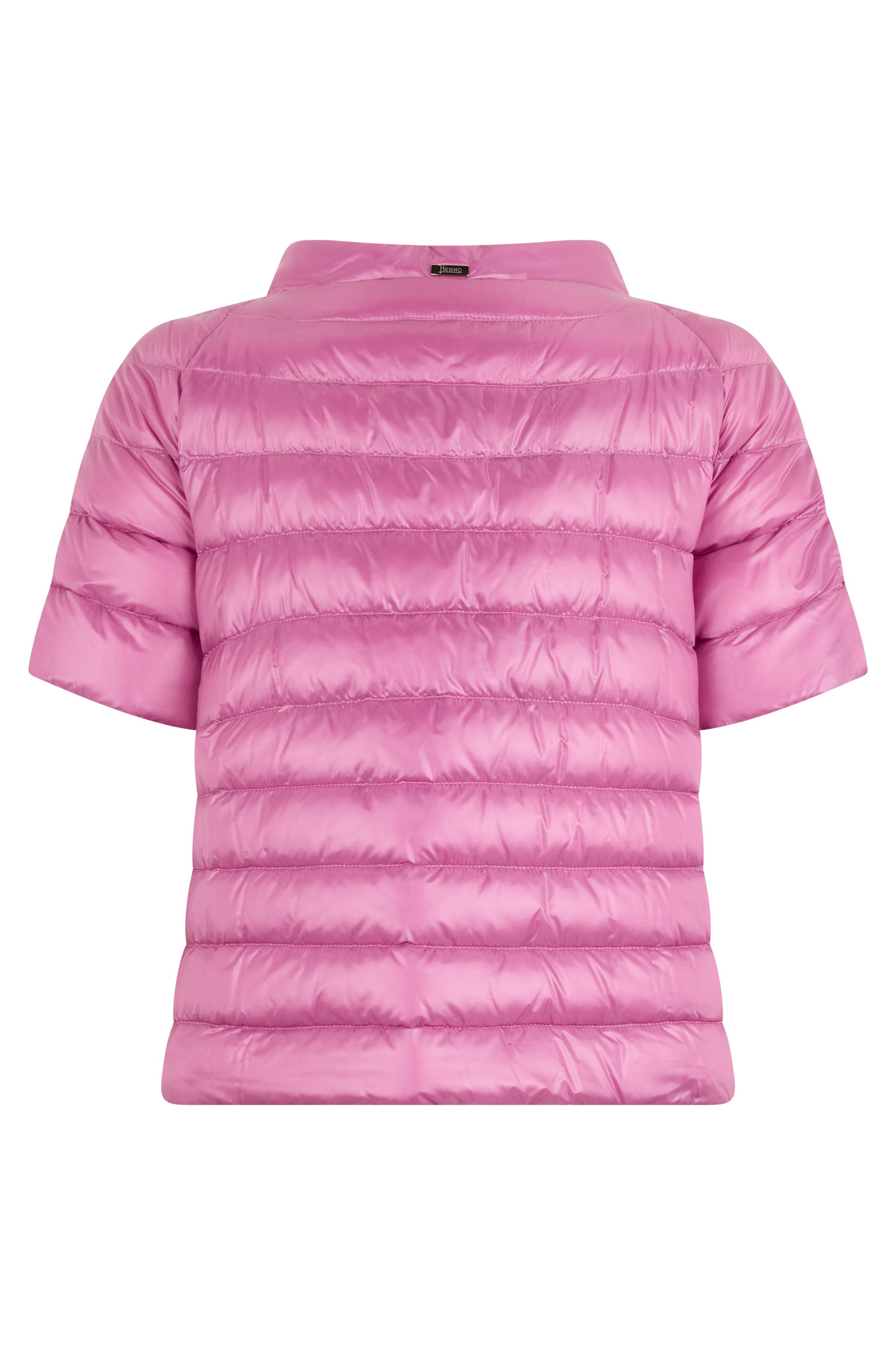 Padded jacket with short sleeves