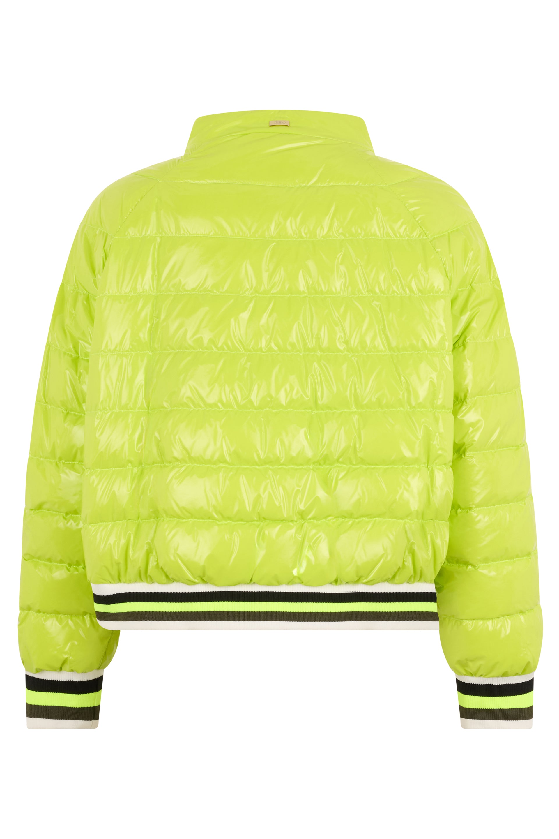 Lime green jacket with elastic waist