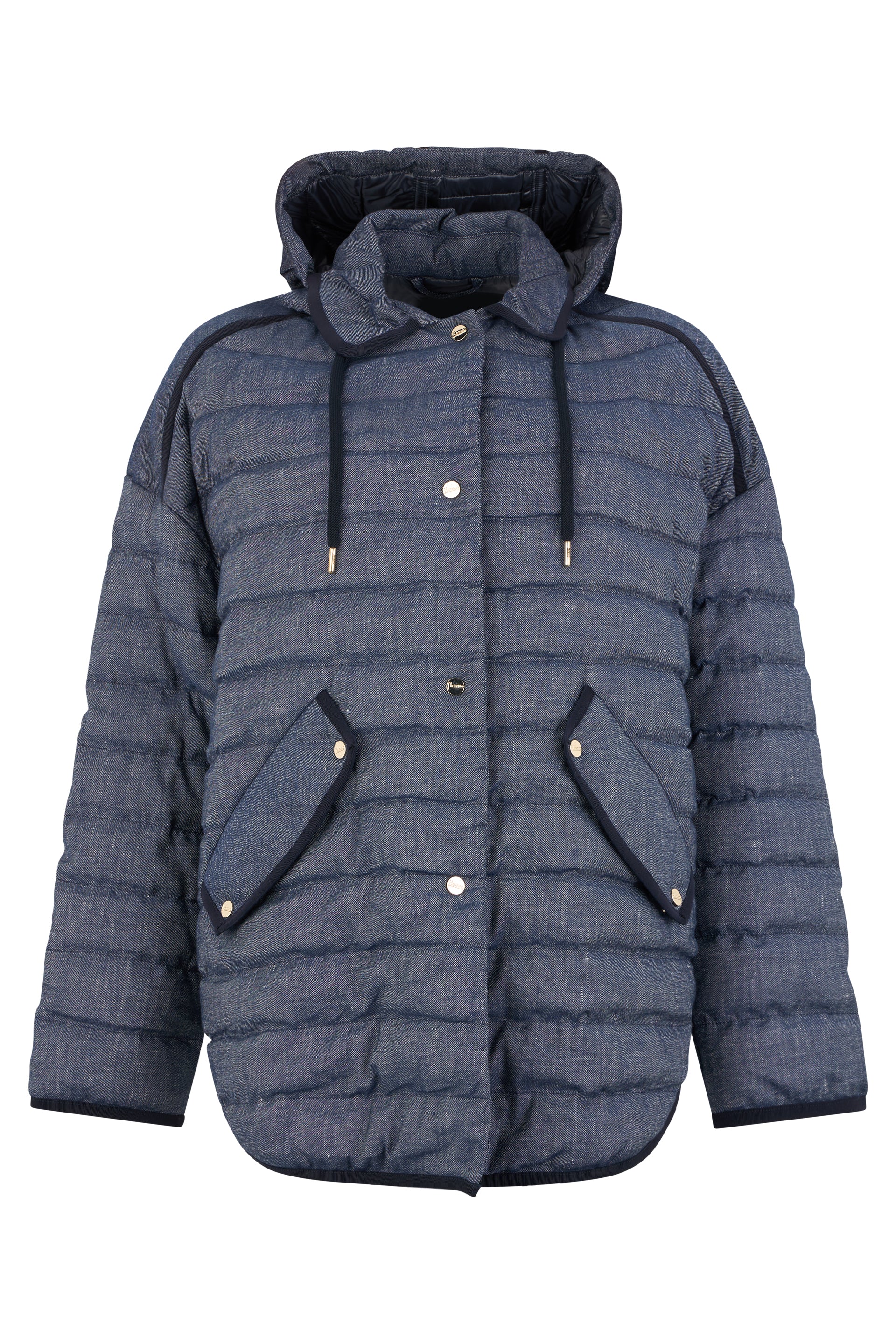 Dark blue padded jacket elegant and practical