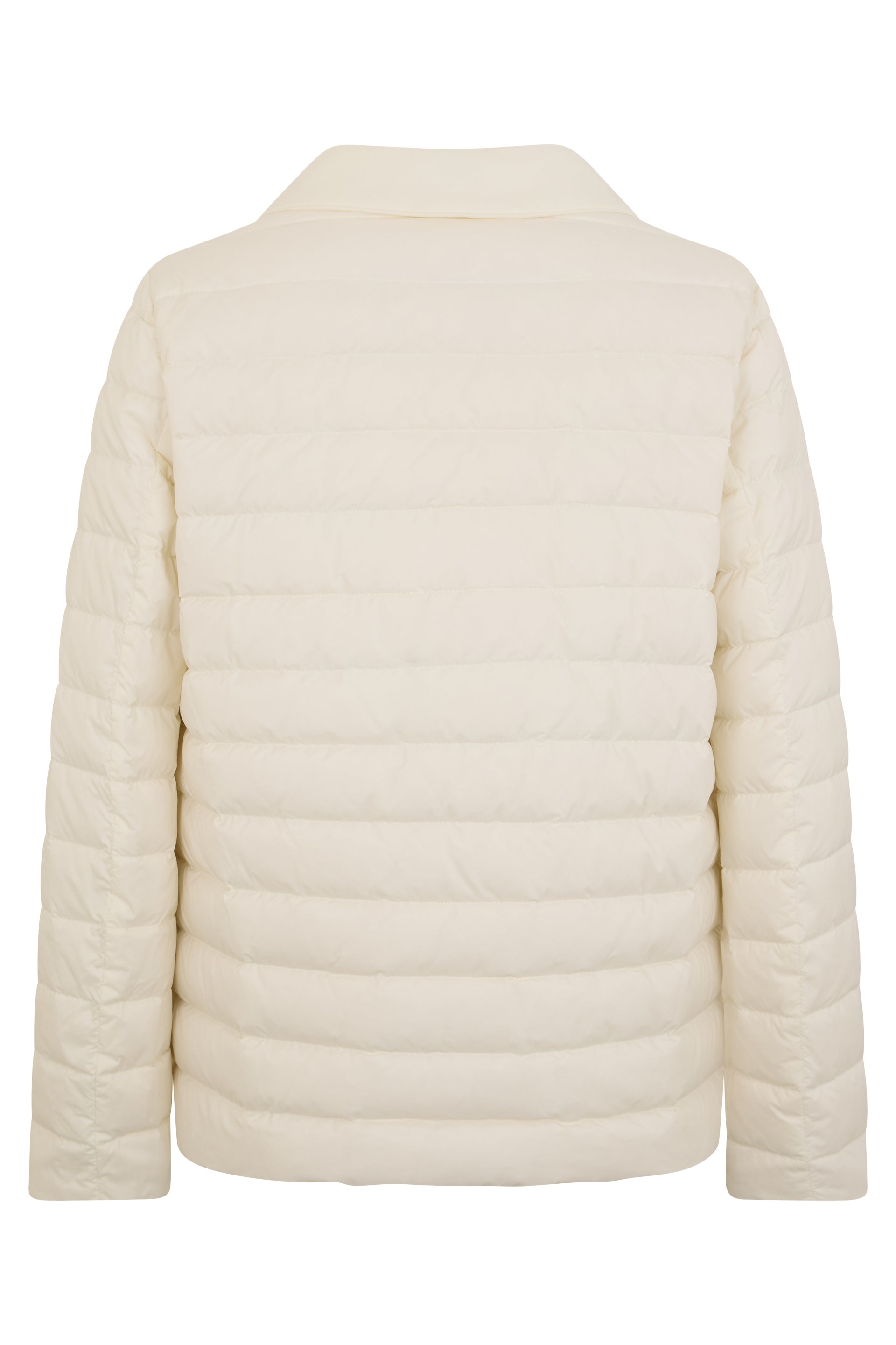 Elegant down jacket in shades of off-white